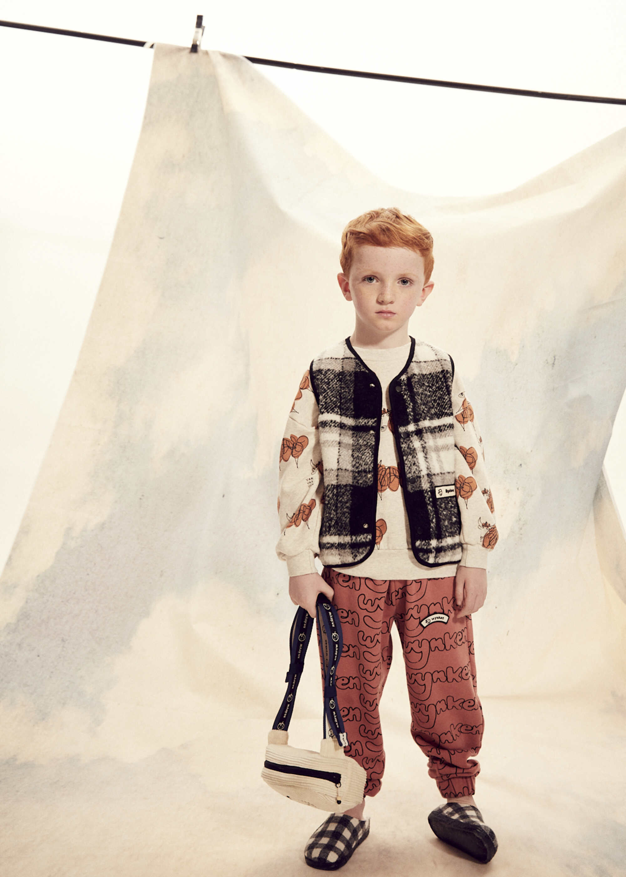 Boys & Girls Red Logo Trousers