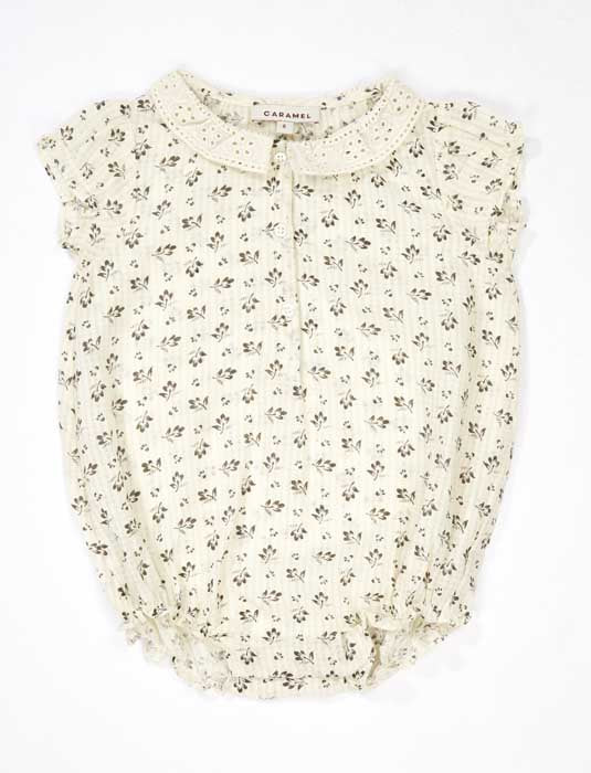 Baby Girls Rice Clover Printed Babysuits