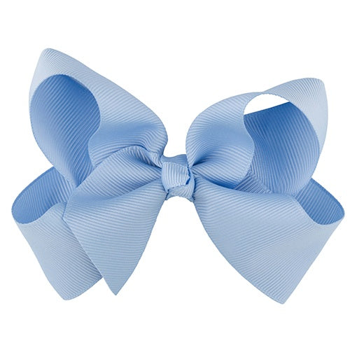Girls Blue Bow Hair Clip - 10cm