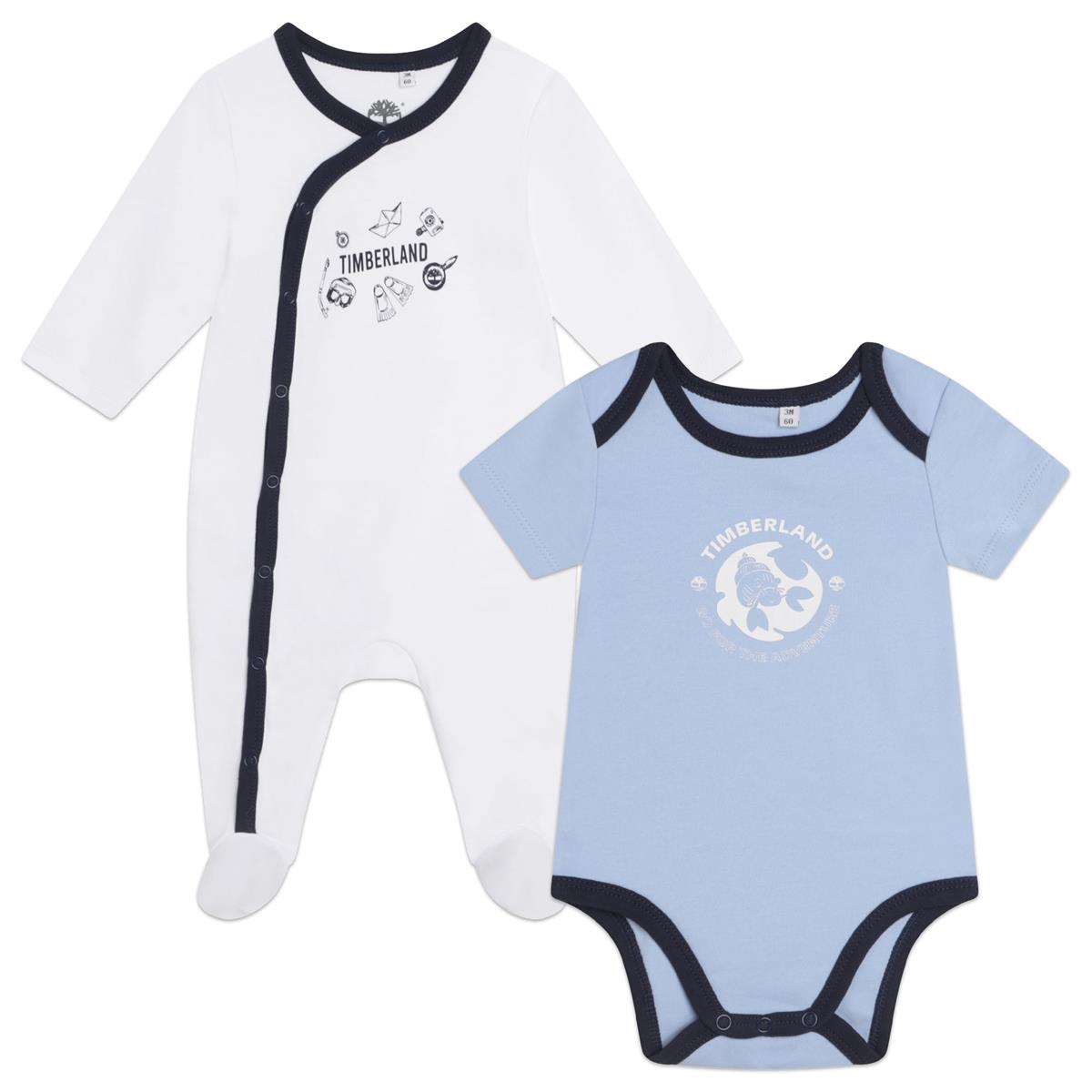 Baby Boys & Girls Blue Babysuit Set