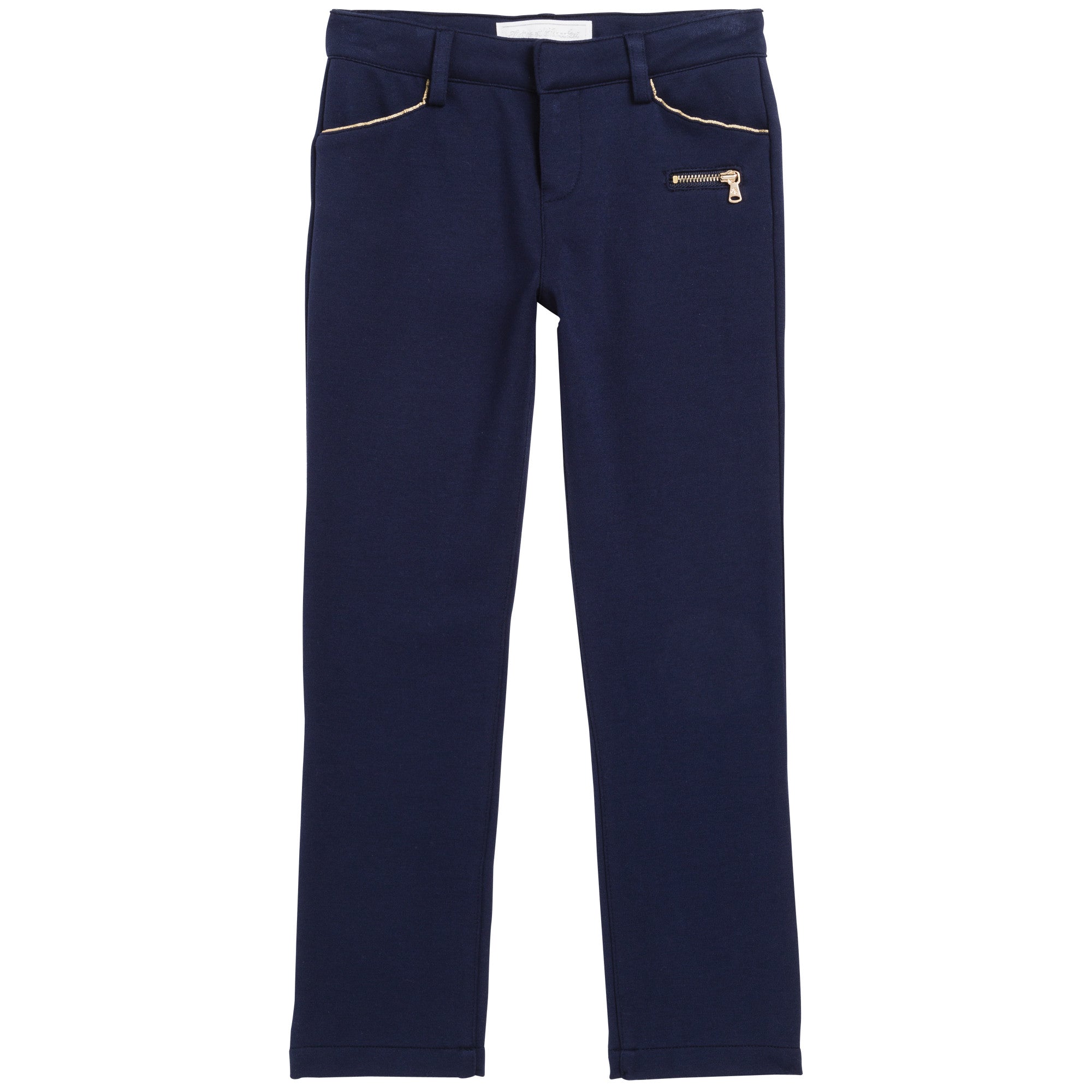 Girls Navy Blue Viscose Jersey Trouser - CÉMAROSE | Children's Fashion Store