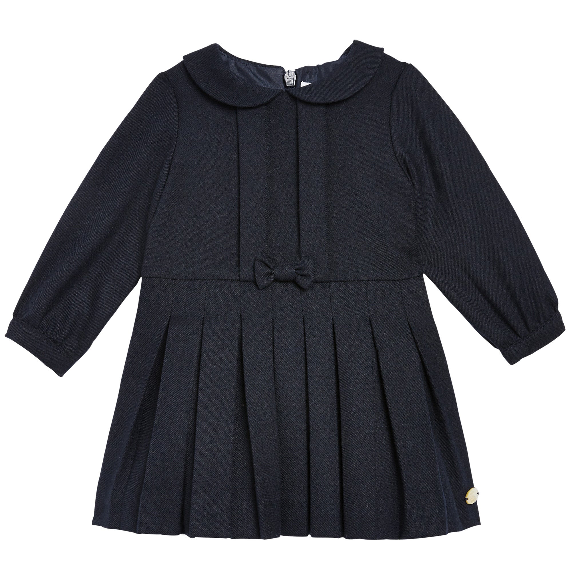 Baby Girls Navy Blue Ruffled Dress - CÉMAROSE | Children's Fashion Store
