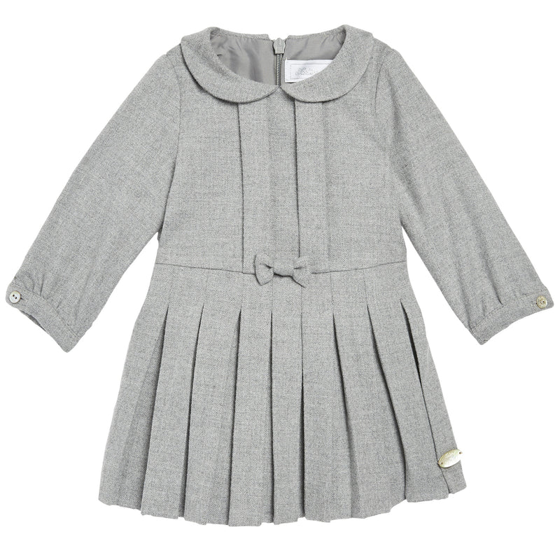 Baby Girls Dark Grey Ruffled Dress - CÉMAROSE | Children's Fashion Store