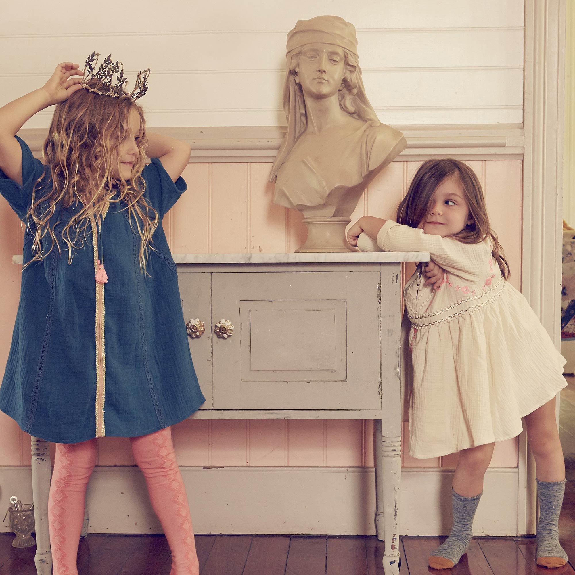 Girls Pink 'Iceberg' Tight - CÉMAROSE | Children's Fashion Store - 2