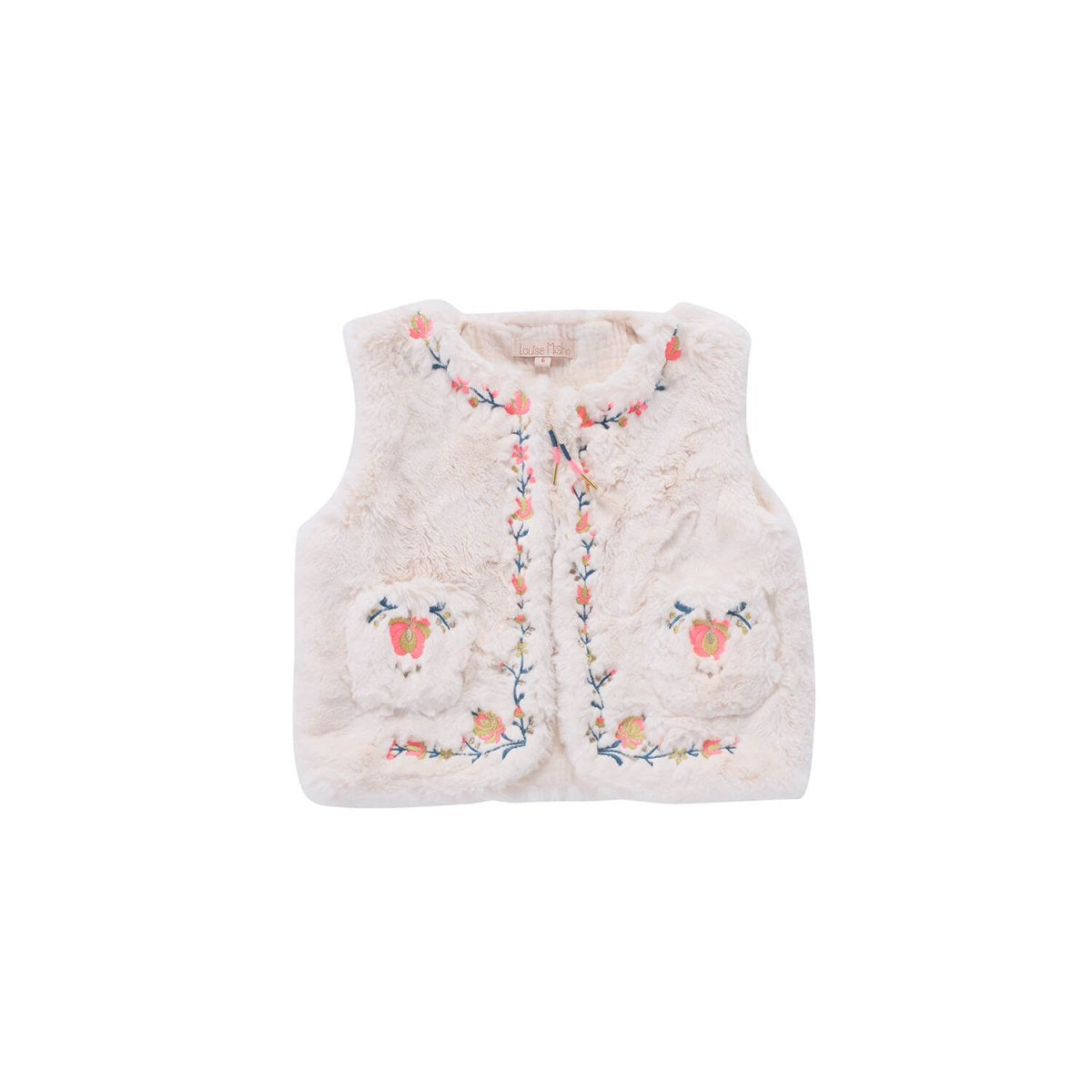 Girls Cream Gilet