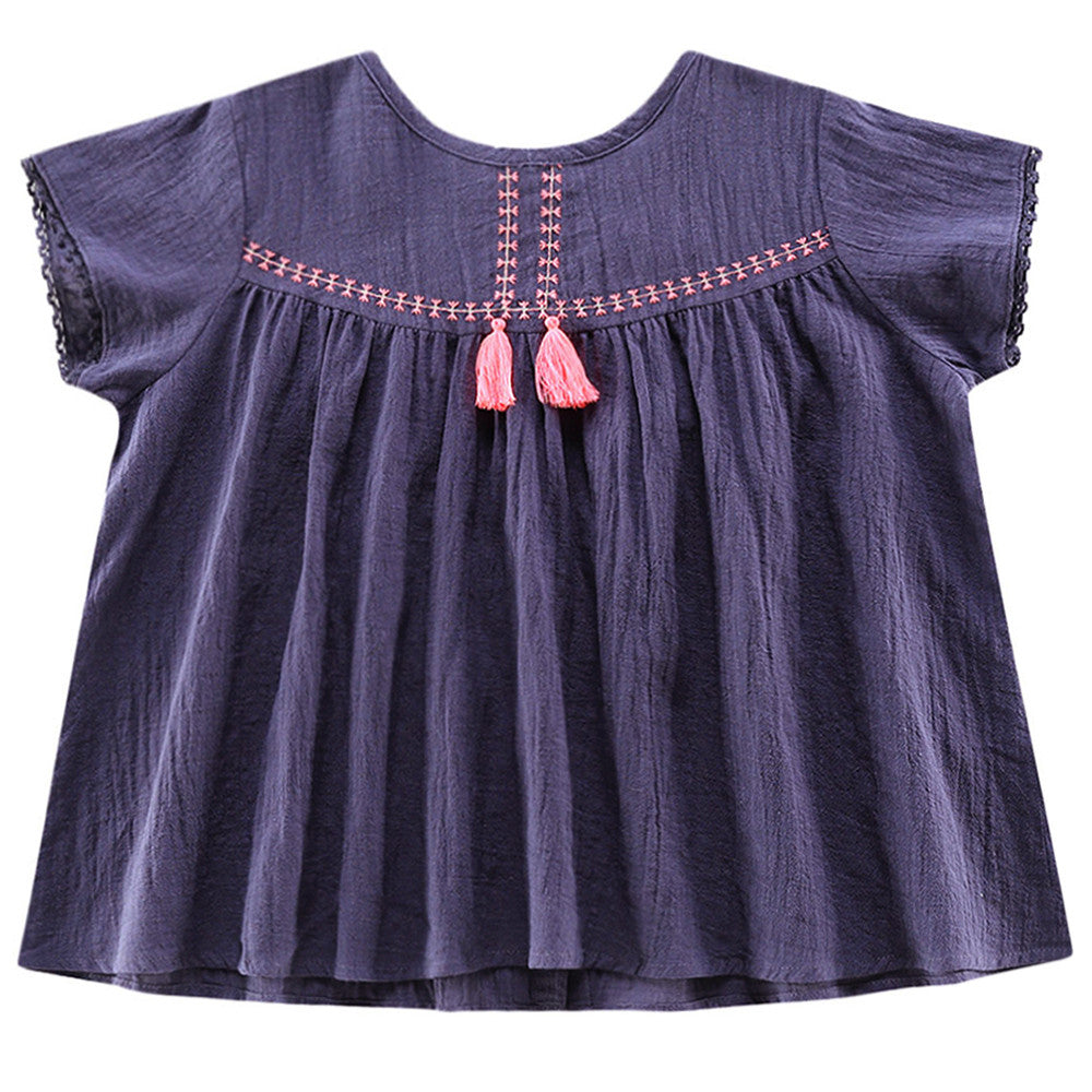 Girls Purple "Daisy" Top
