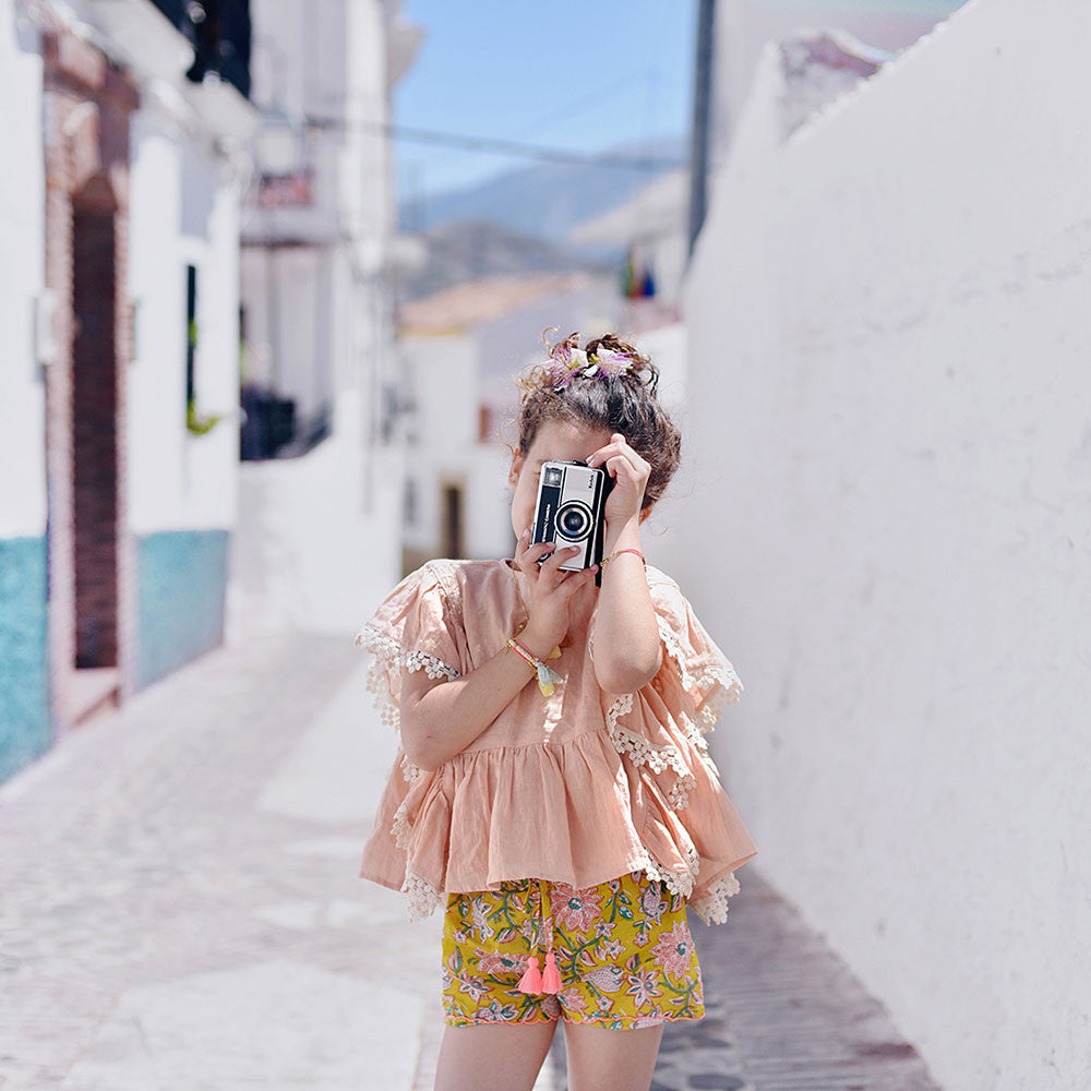 Girls Pink 'Ines' Top