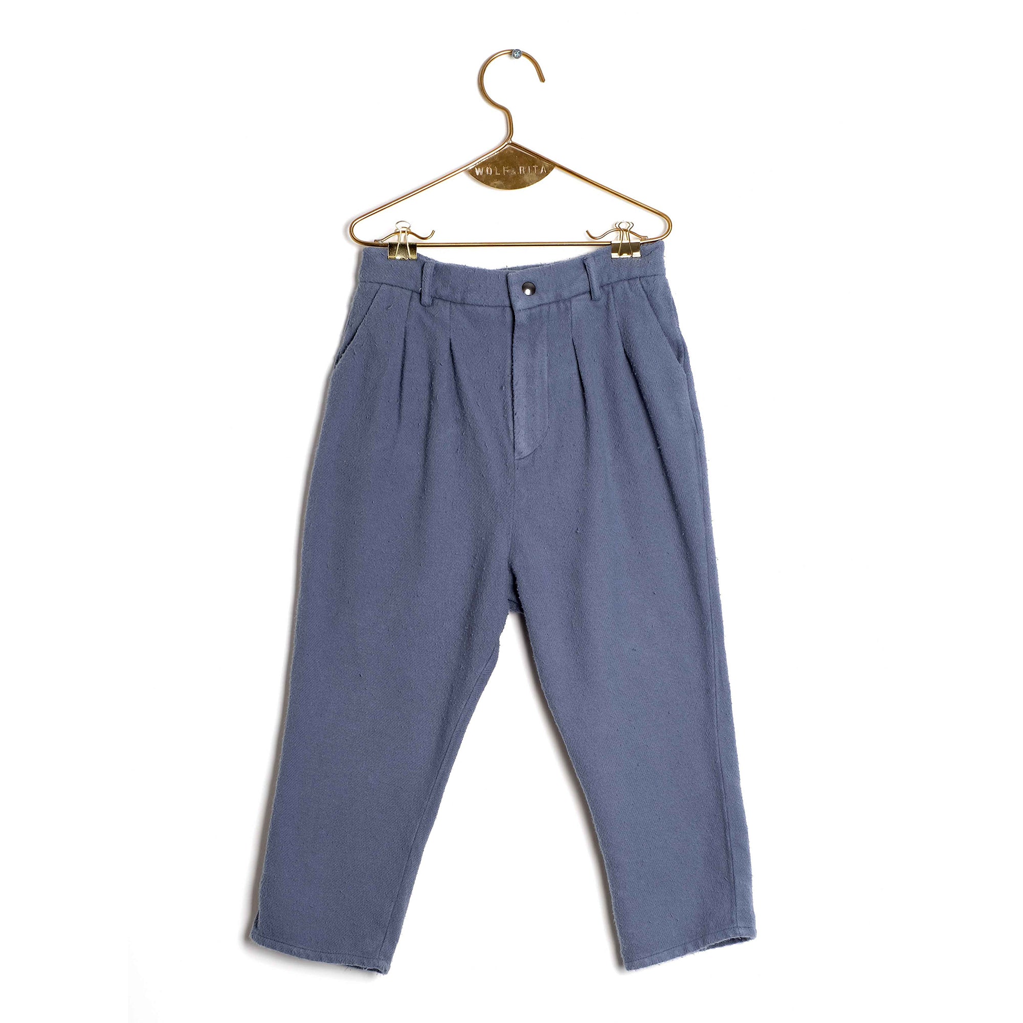 Boys & Girls Ander Blue Cotton Trousers