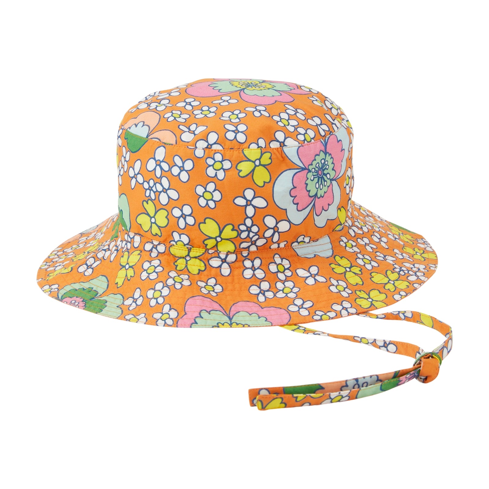 Girls Multicolor Floral Hat