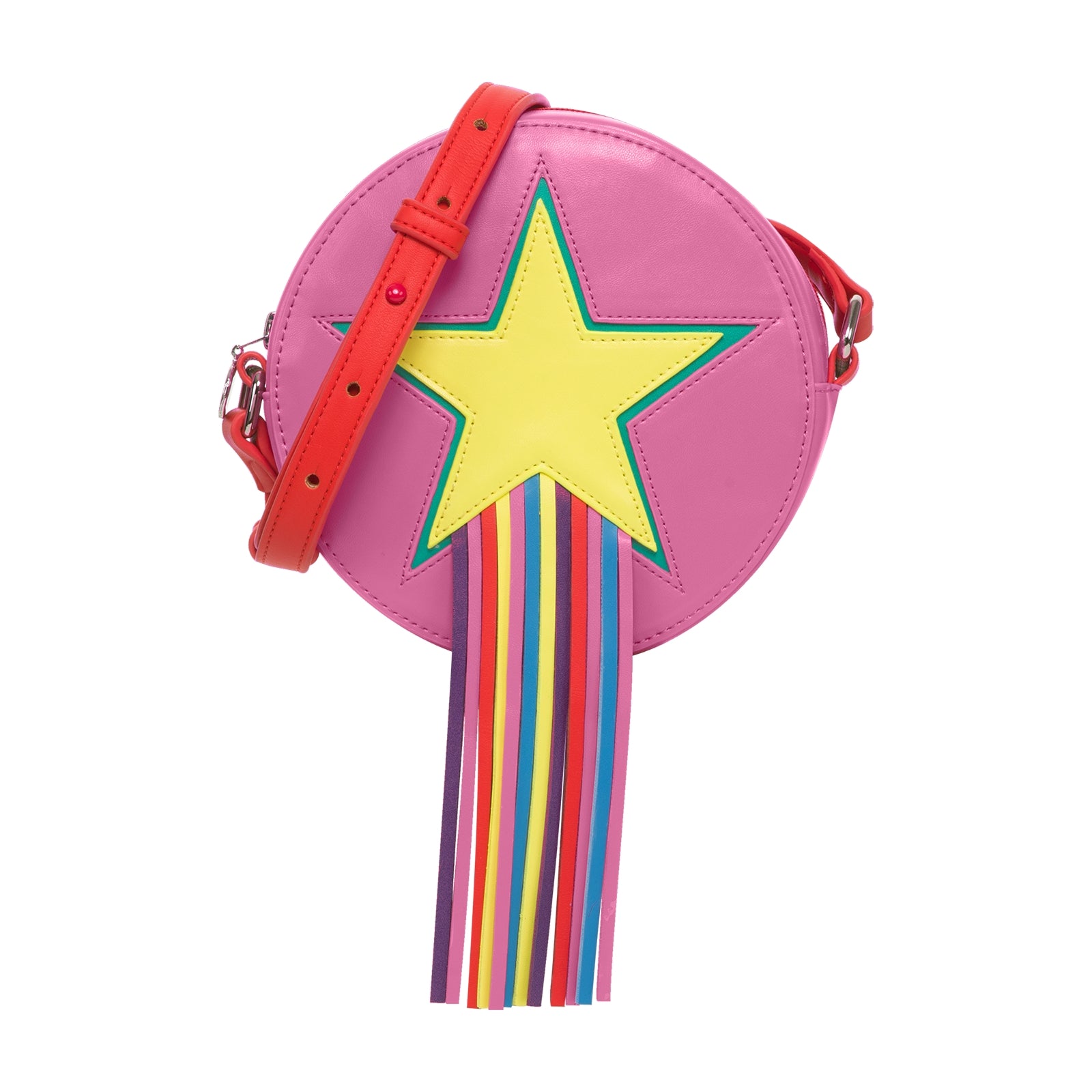 Girls Pink Tassel Shoulder Bag