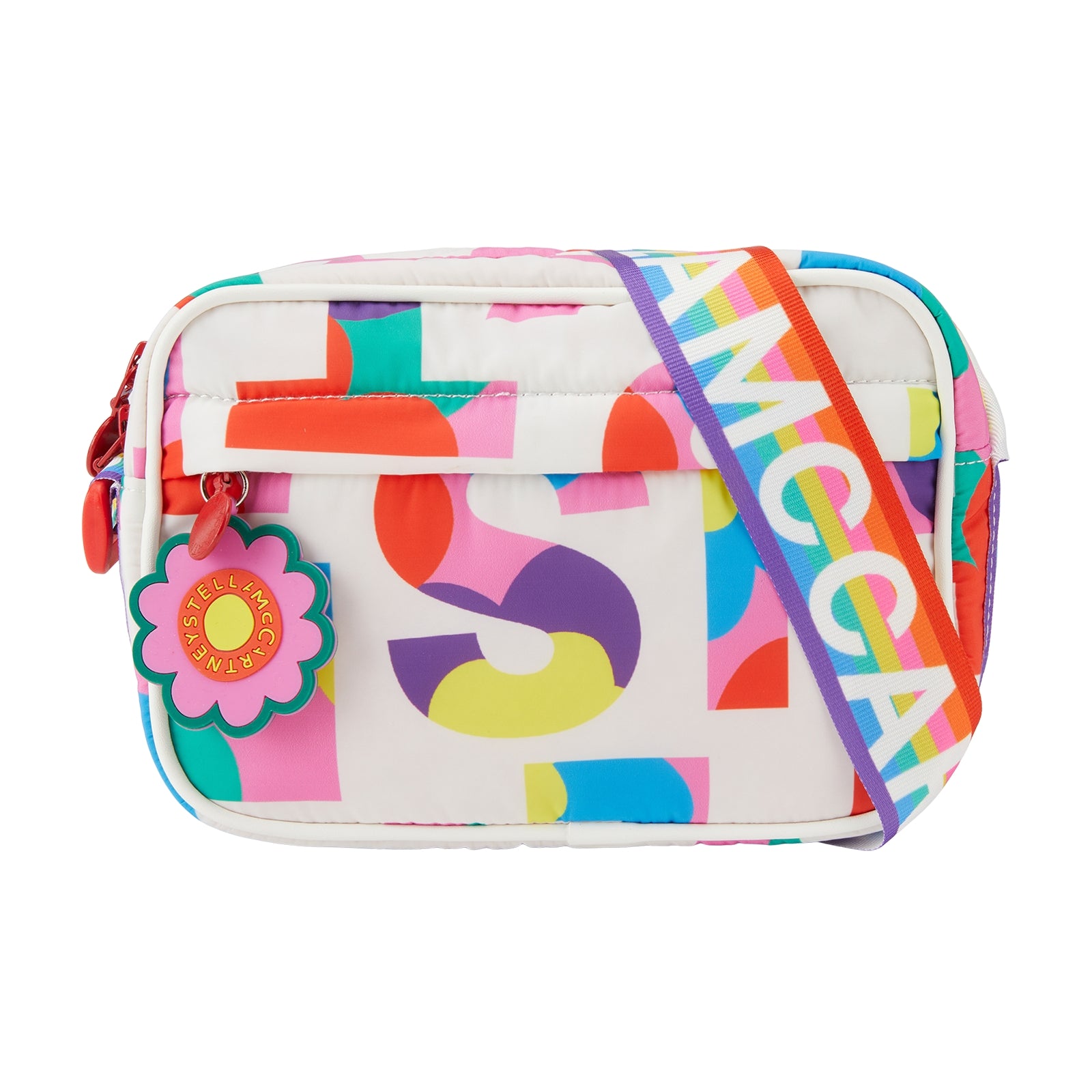 Girls White Logo Shoulder Bag