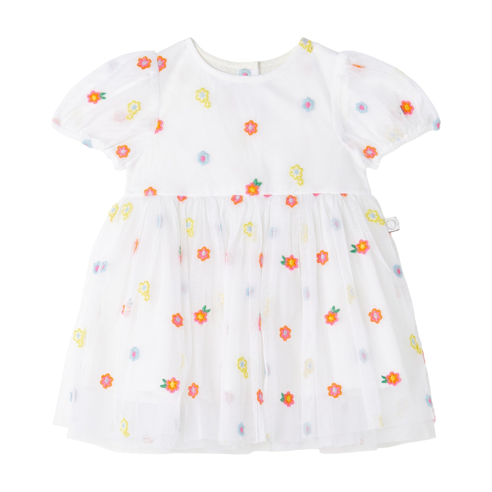 Baby Girls White Embroidered Dress