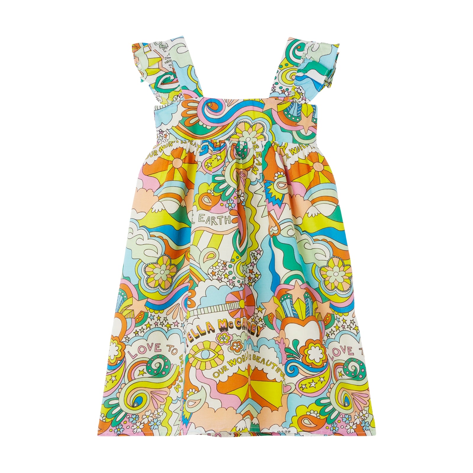 Girls Multicolor Cotton Dress