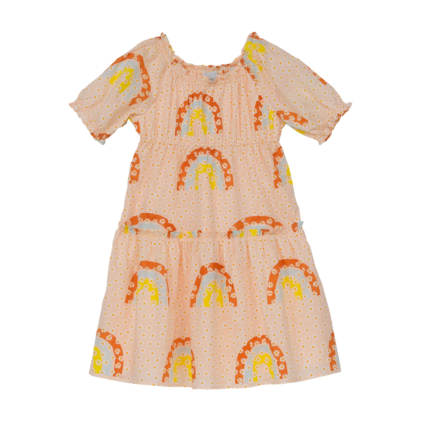 Girls Pink Floral Cotton Dress