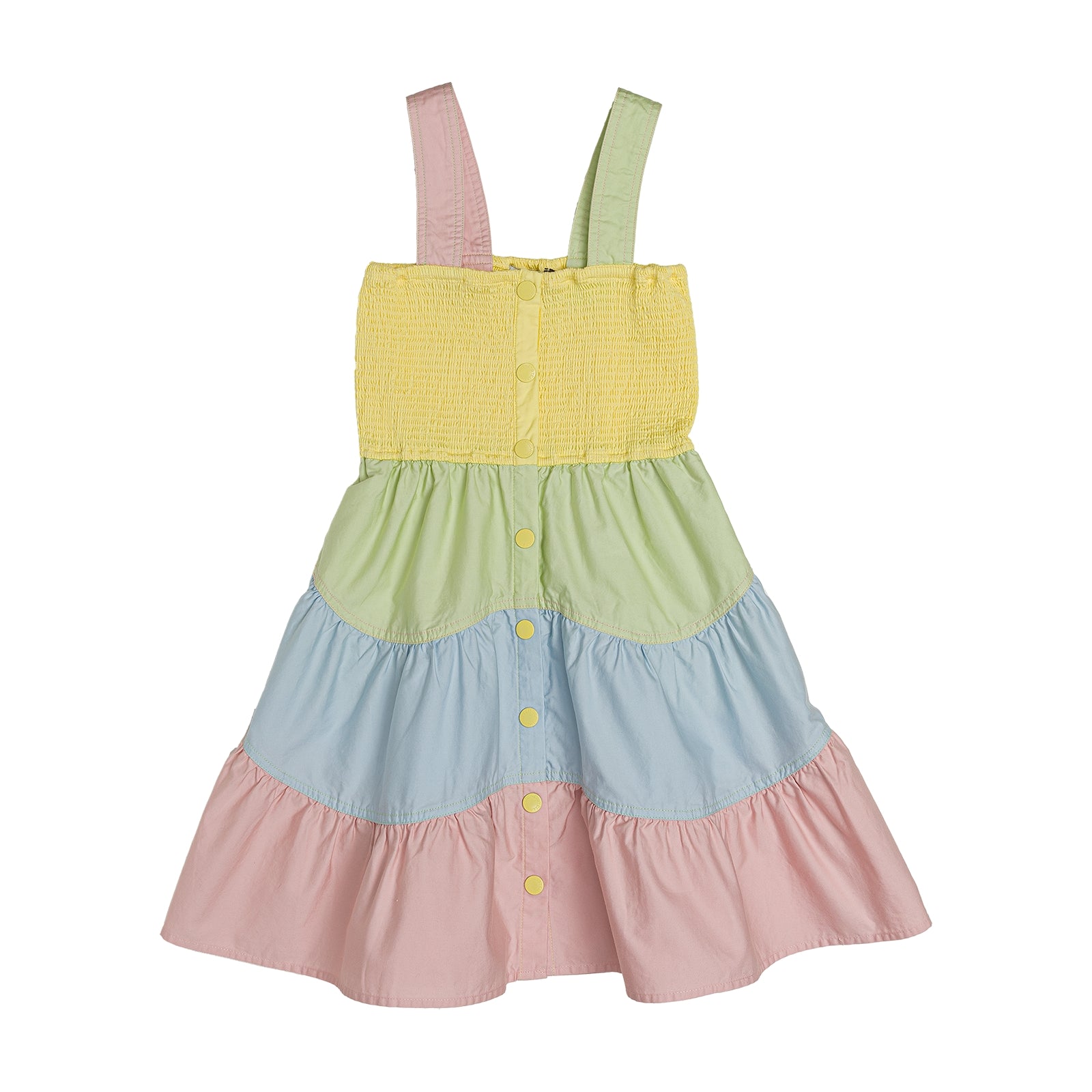 Girls Multicolor Cotton Dress