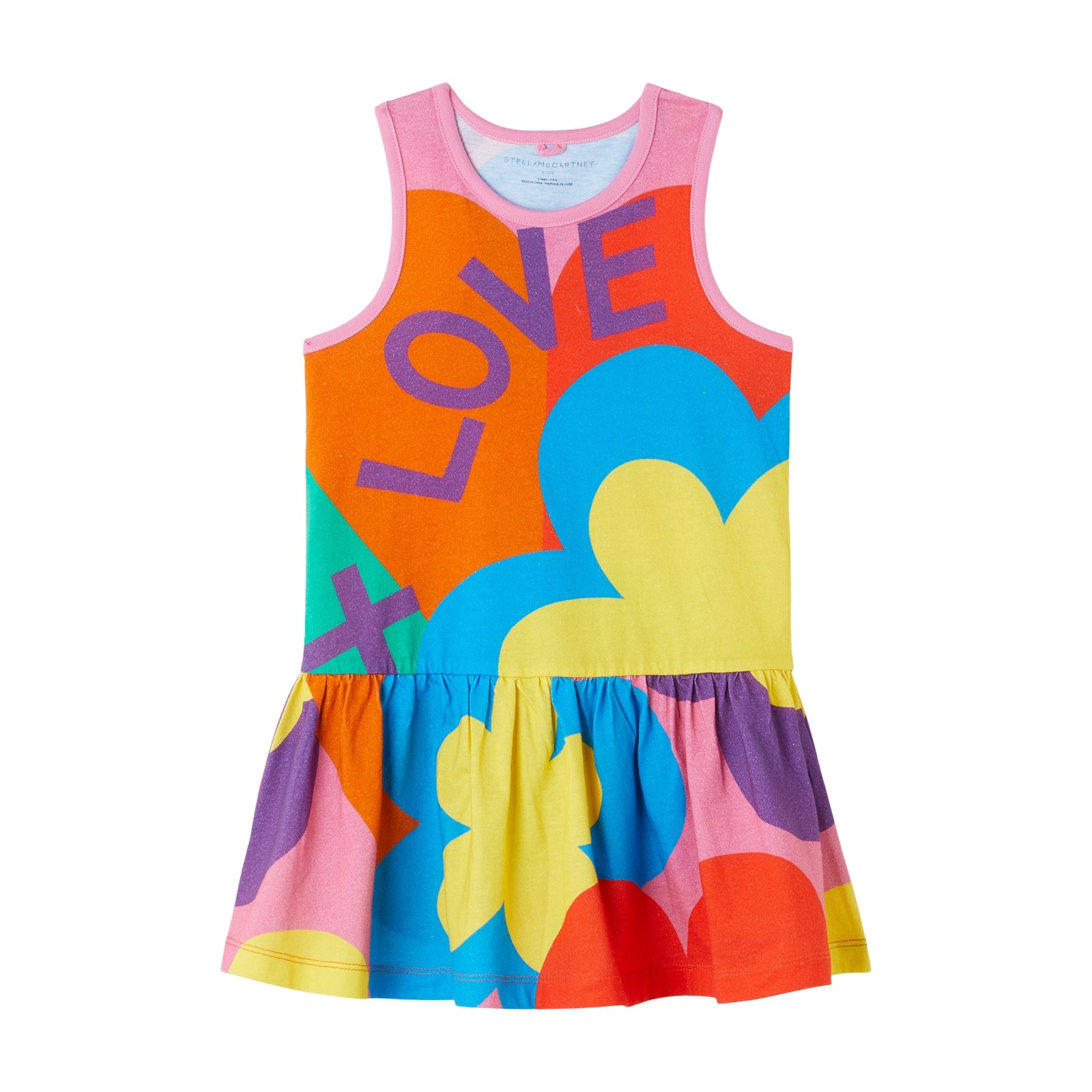 Girls Multicolor Cotton Dress