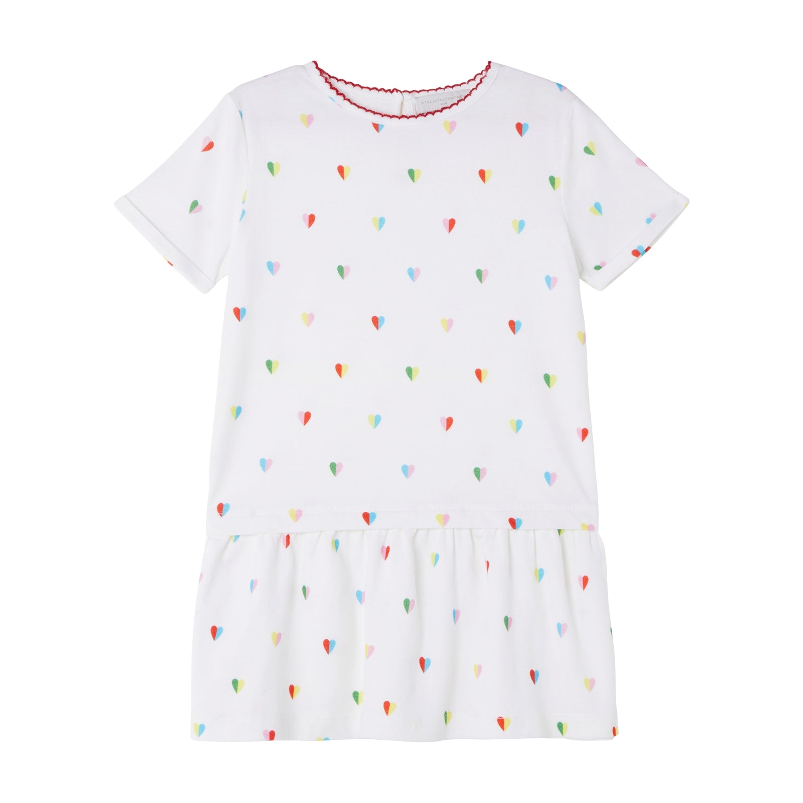 Girls White Embroidered Cotton Dress
