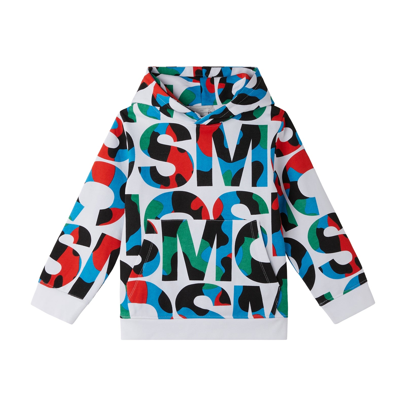 Boys & Girls Multicolor Logo Hooded Sweatshirt