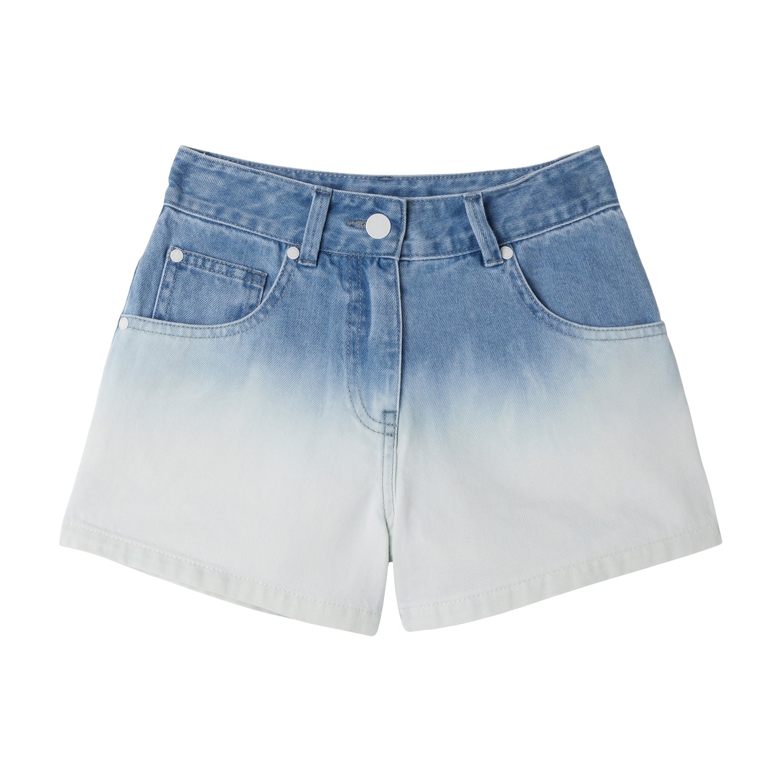 Girls Light Blue Denim Shorts