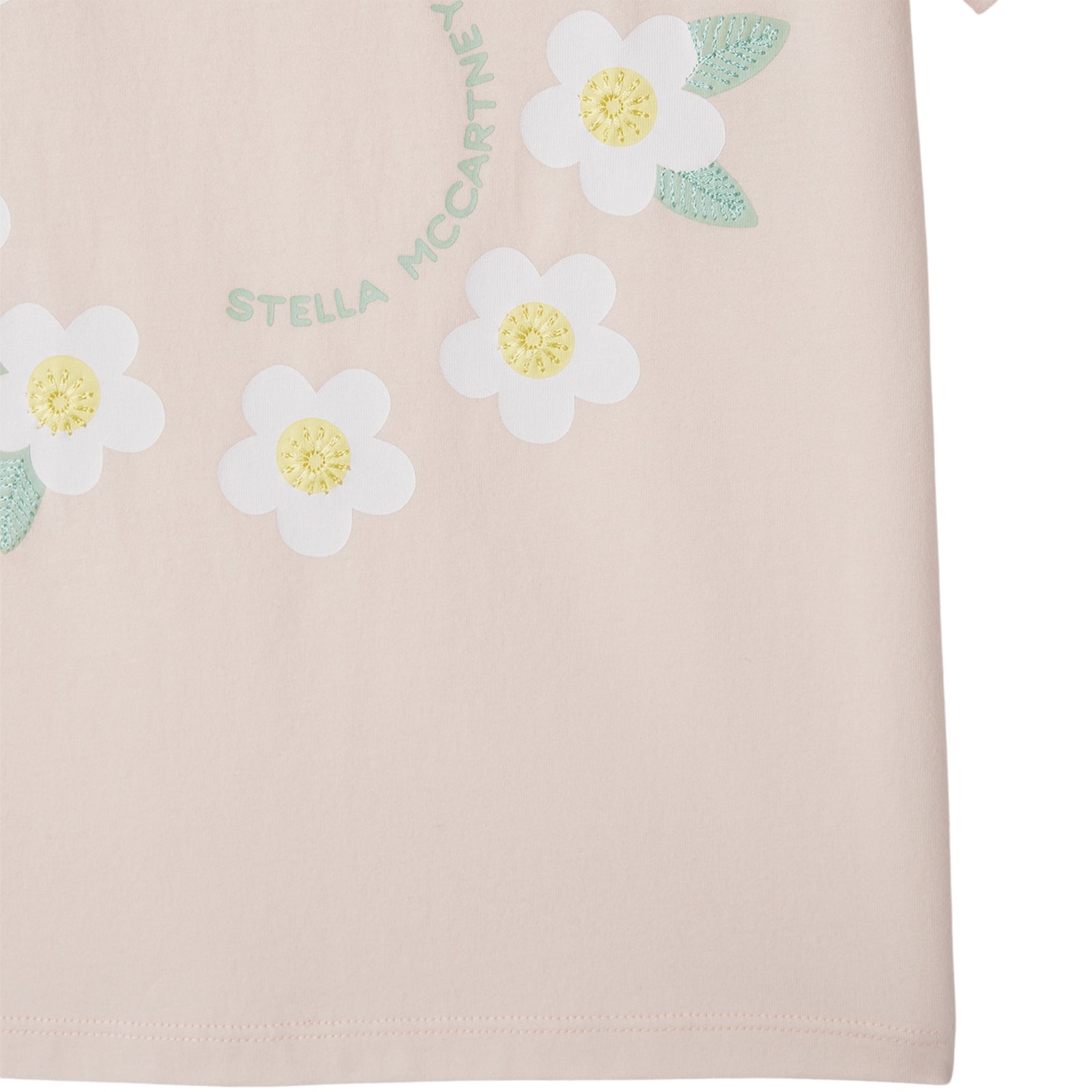 Girls Pink Printed Cotton T-Shirt