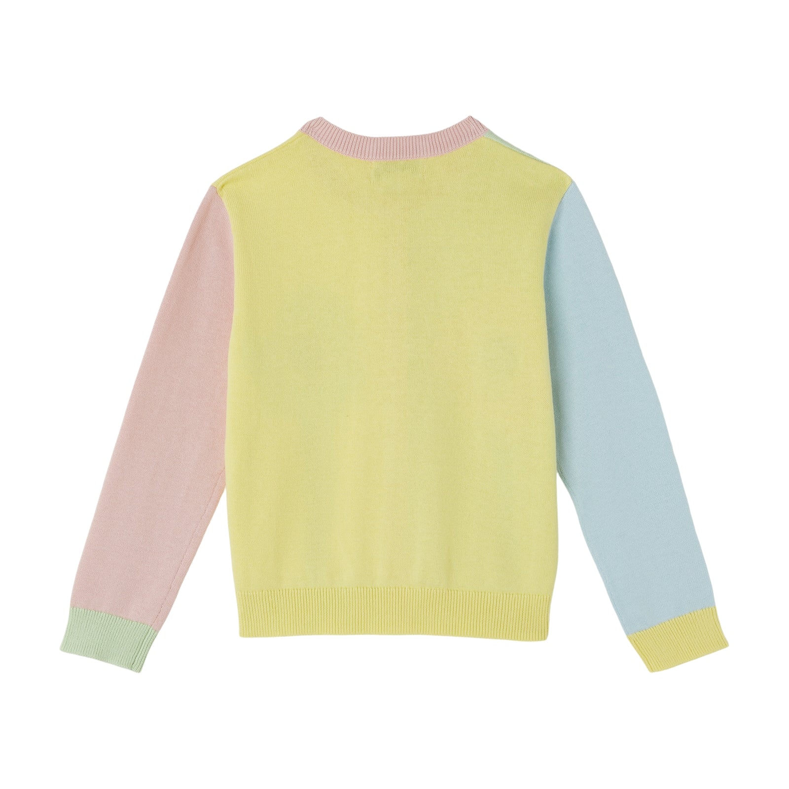 Girls Multicolor Knit Cardigan