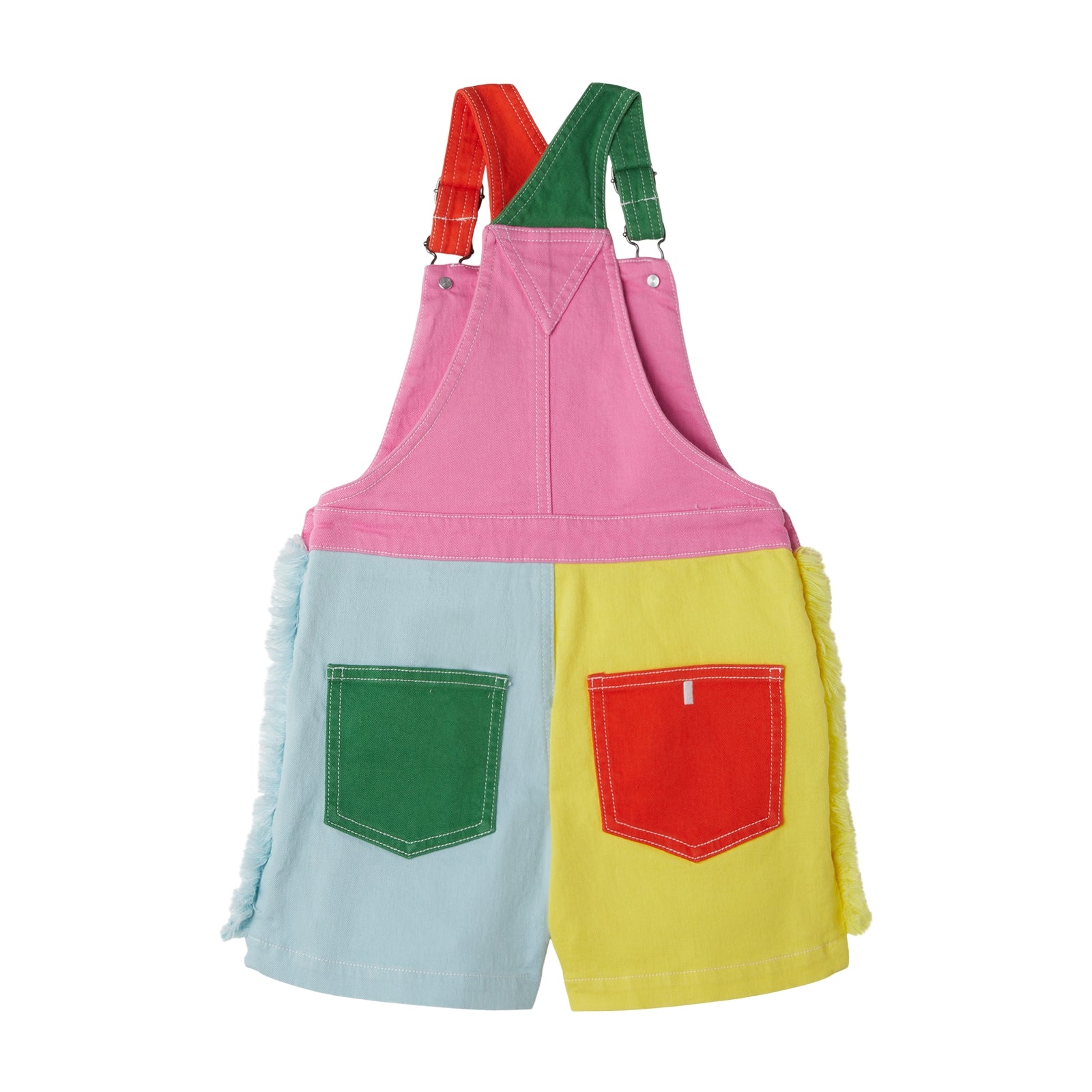 Girls Multicolor Cotton Jumpsuit