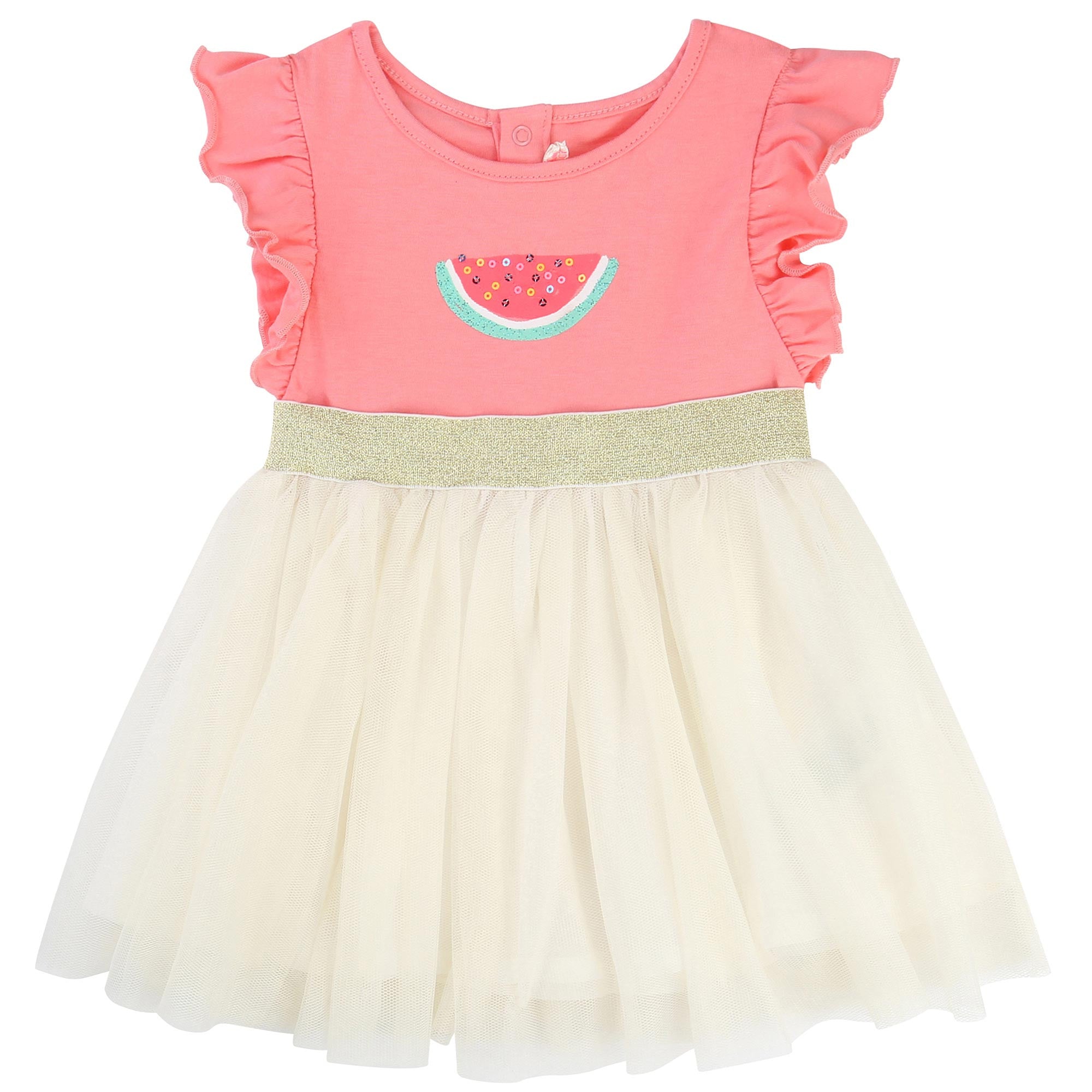 Baby Girls Pink Jersey & Tulle Dress