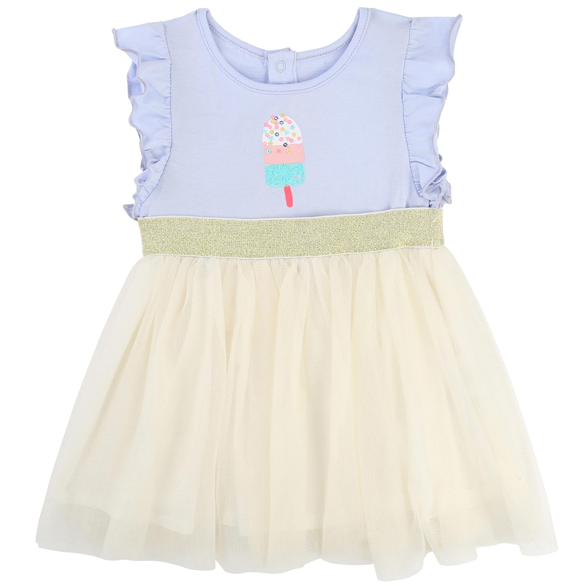 Baby Girls Lilac Jersey & Tulle Dress