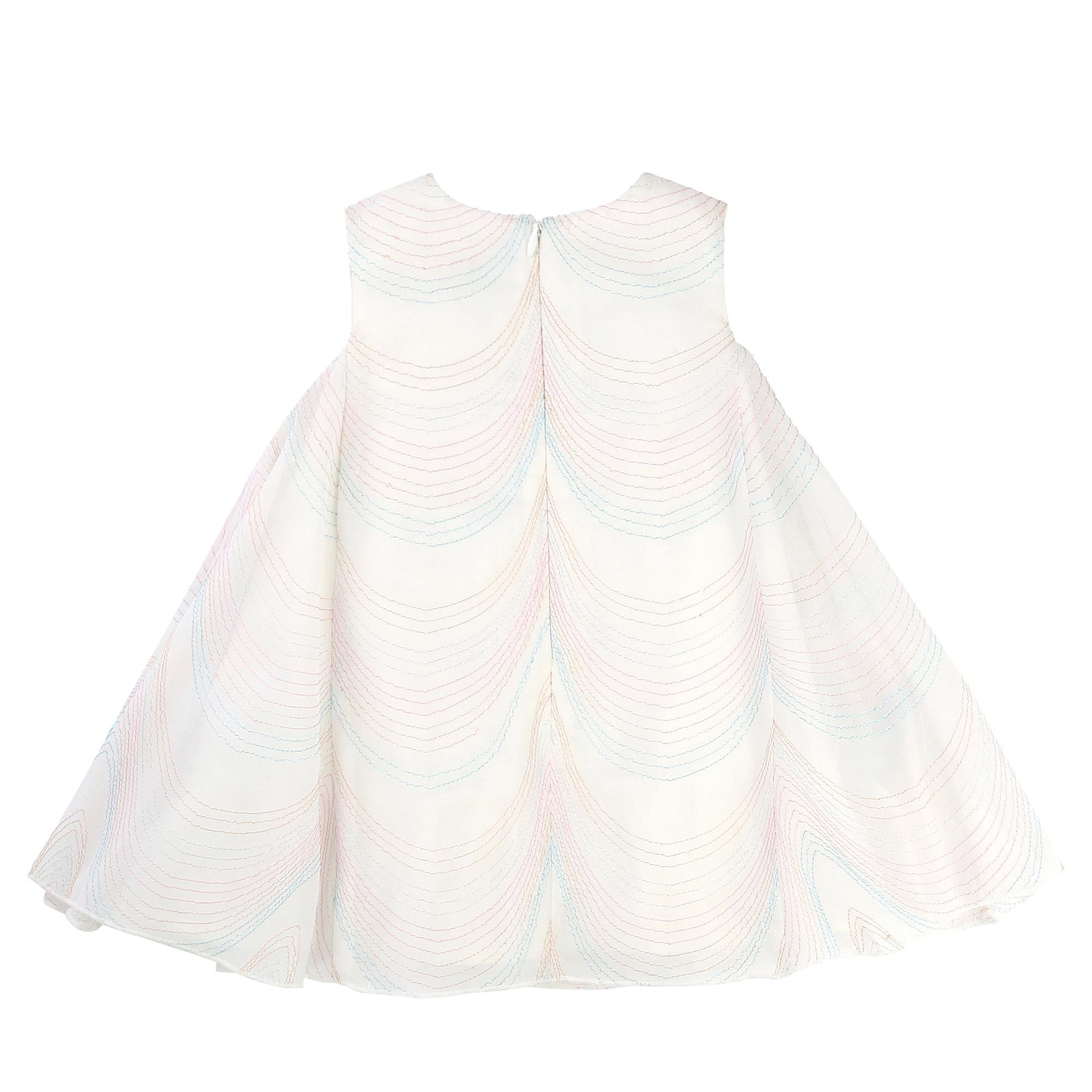 Baby Girls Ivory Organza Dress