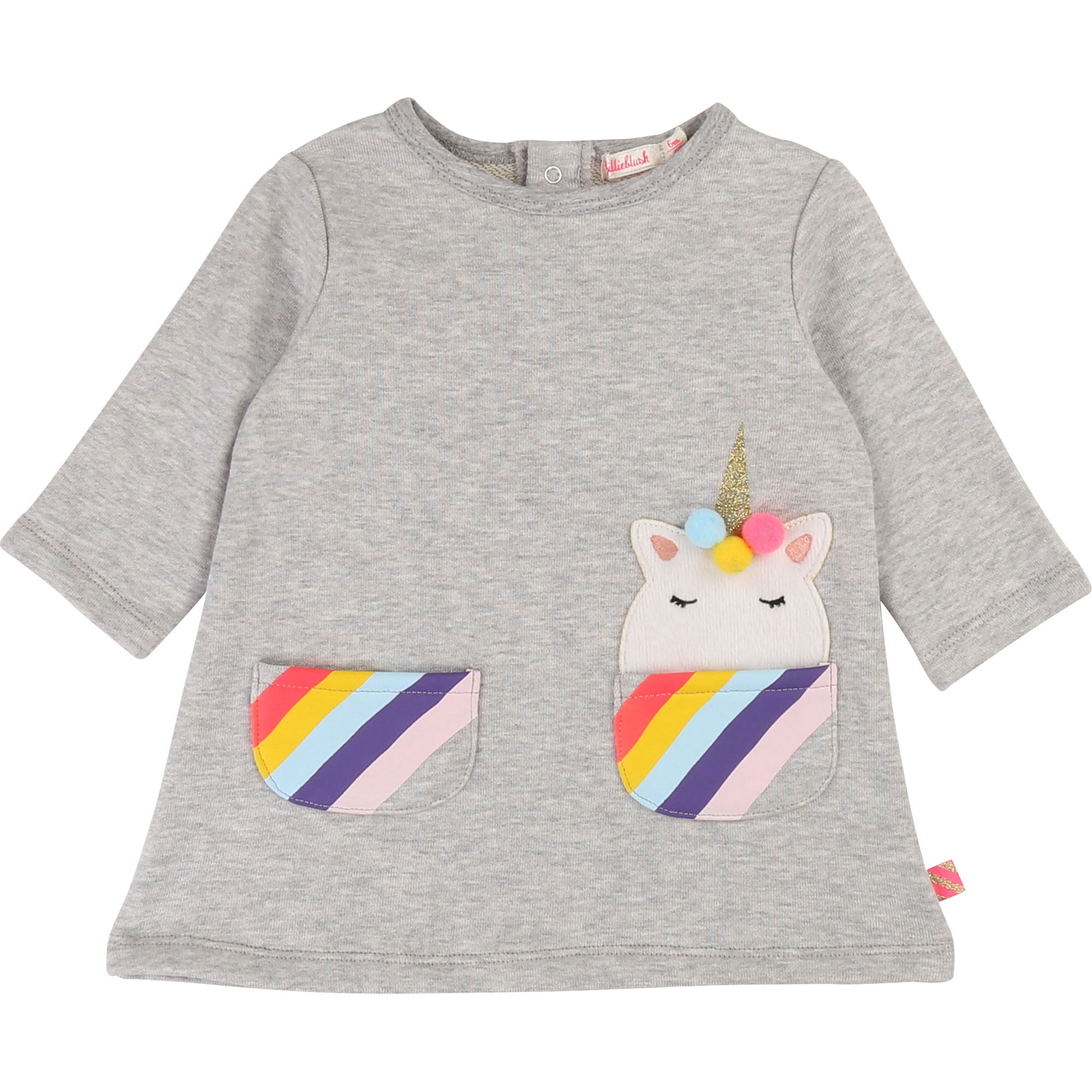 Baby Girls Grey Cotton Dress