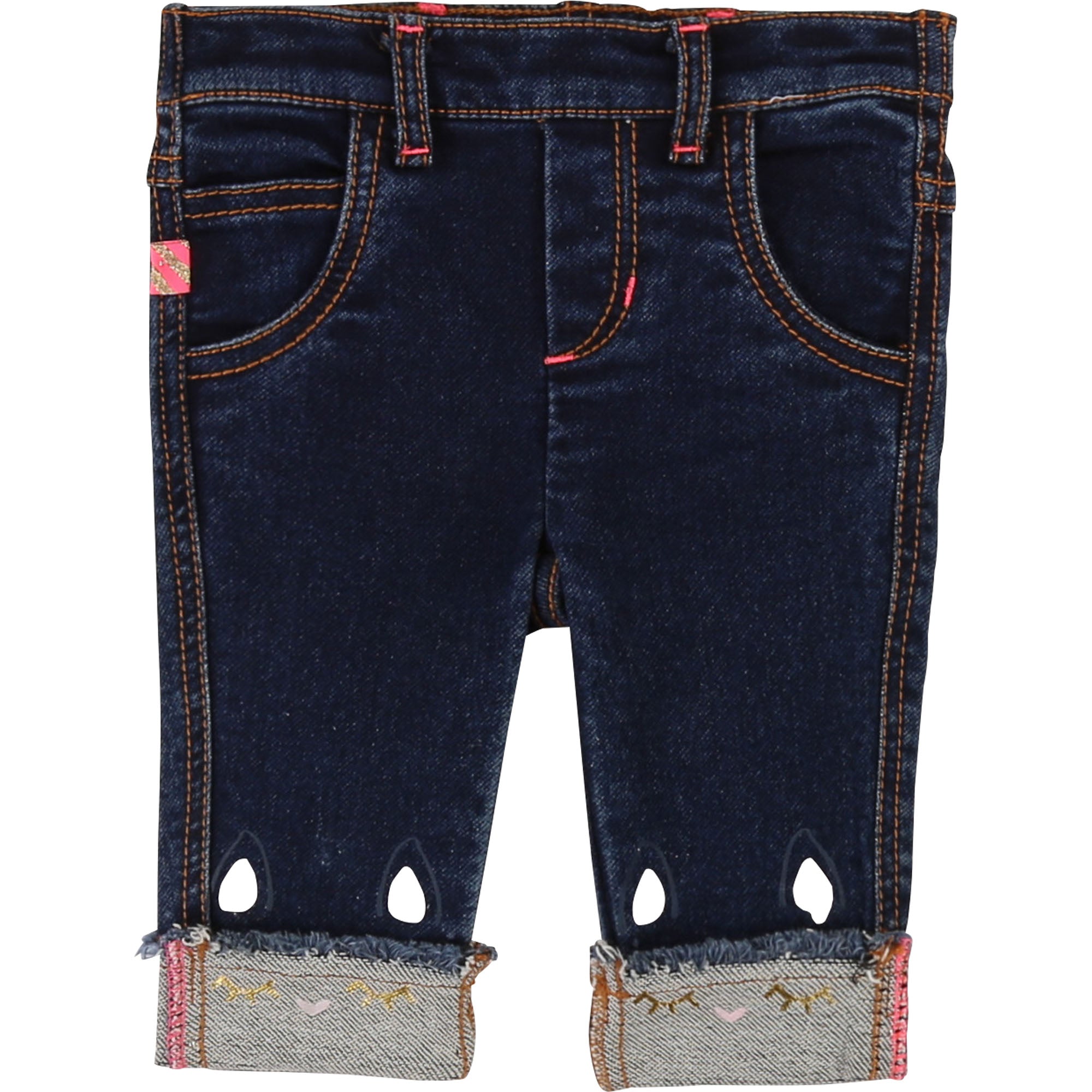 Baby Girls Blue Denim Trousers