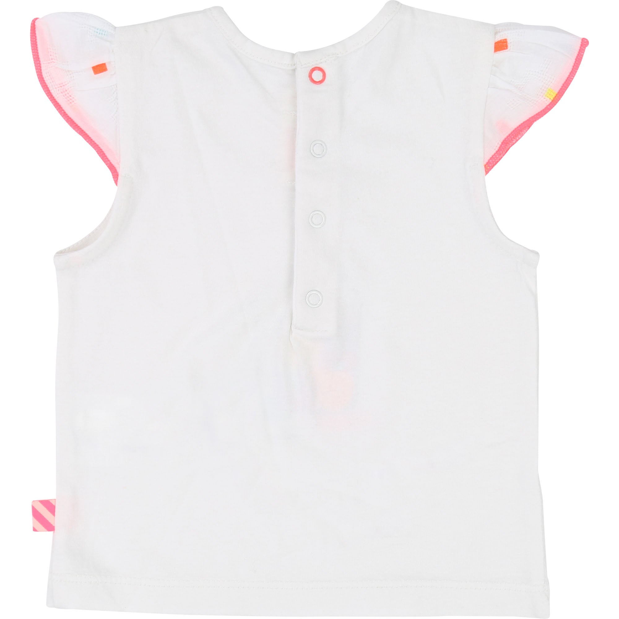 Baby Girls White Cotton T-shirt