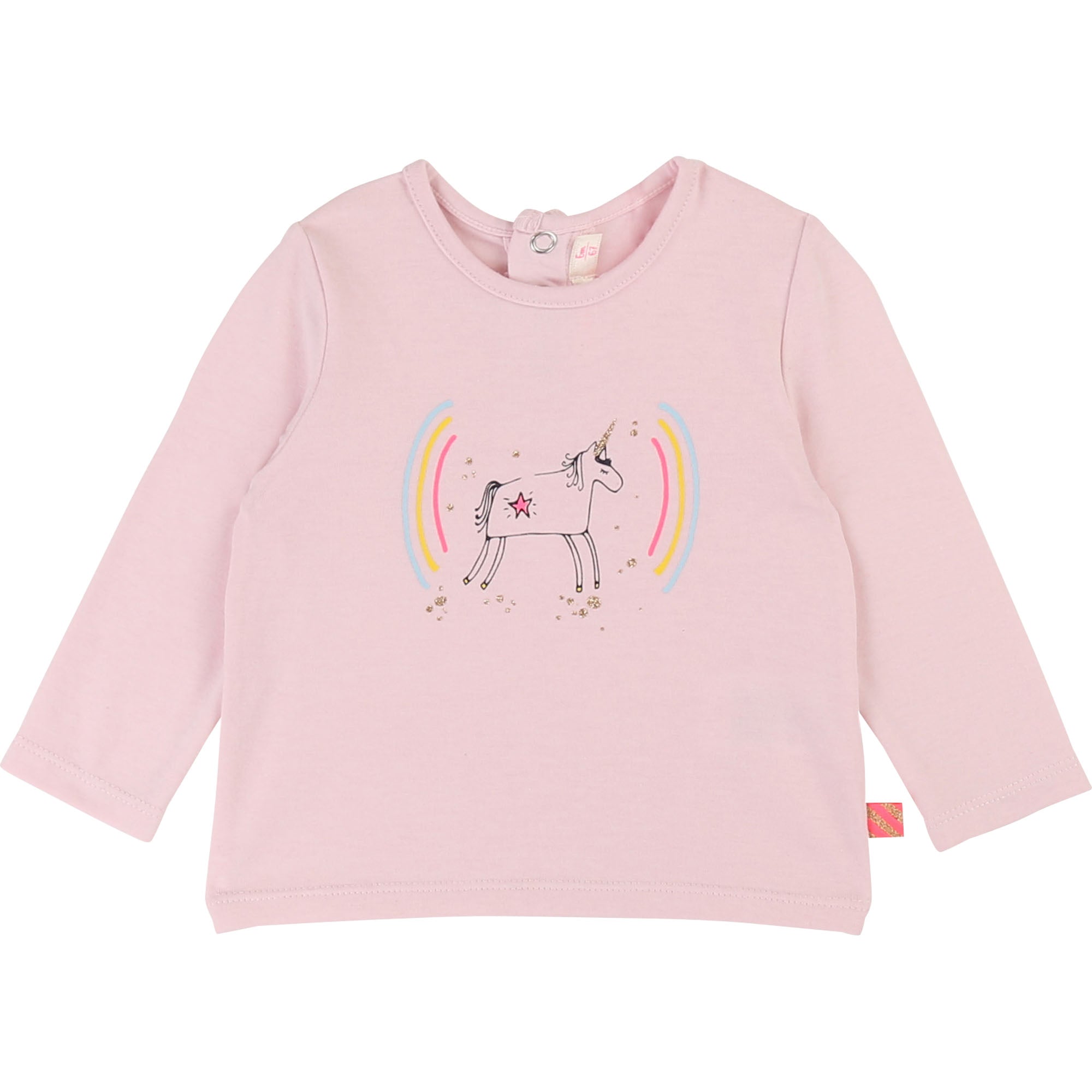 Baby Girls Pink Cotton T-shirt