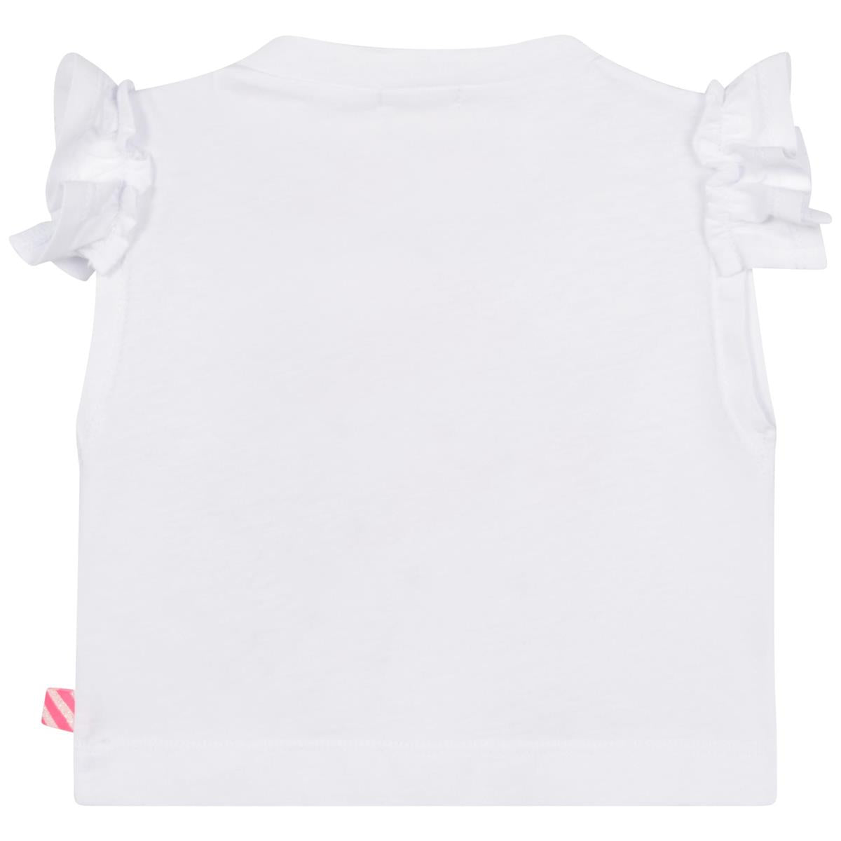 Baby Girls White Heart T-Shirt