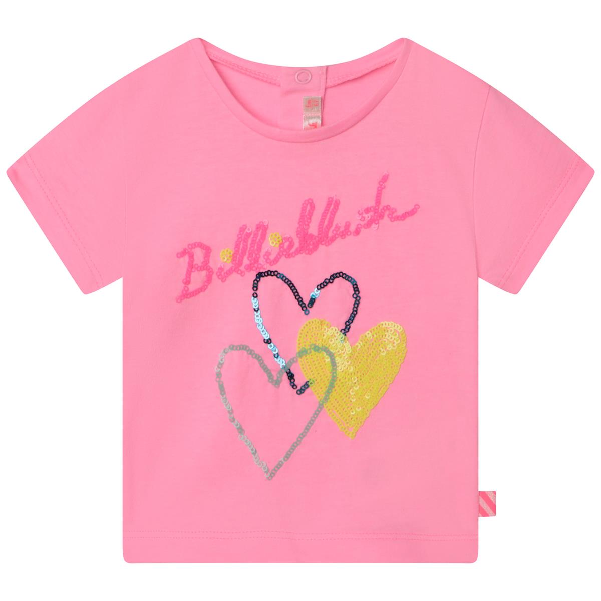 Baby Girls Pink Heart T-Shirt
