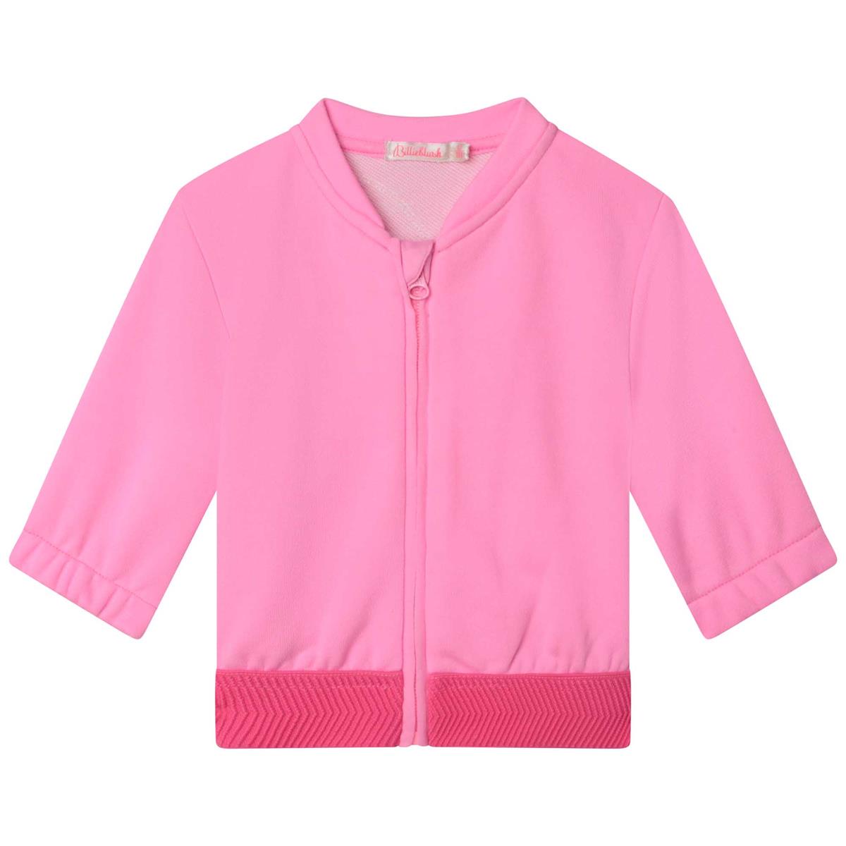 Baby Girls Pink Zip-Up Top