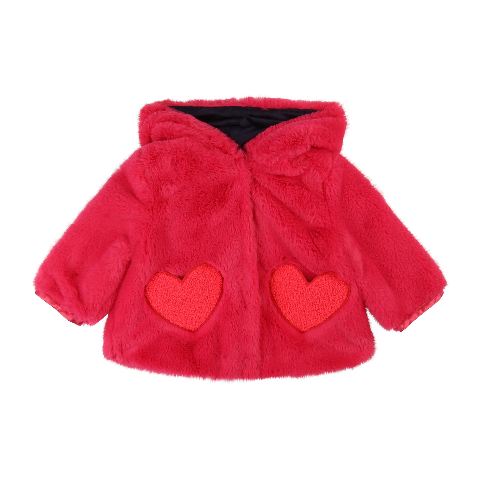 Baby Girls Red Hooded Coat
