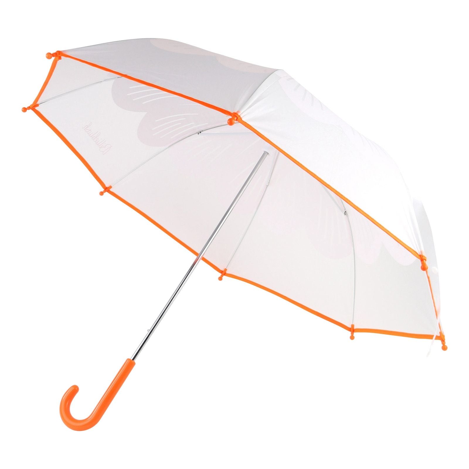 Girls Orange Transparent Umbrella - CÉMAROSE | Children's Fashion Store - 1
