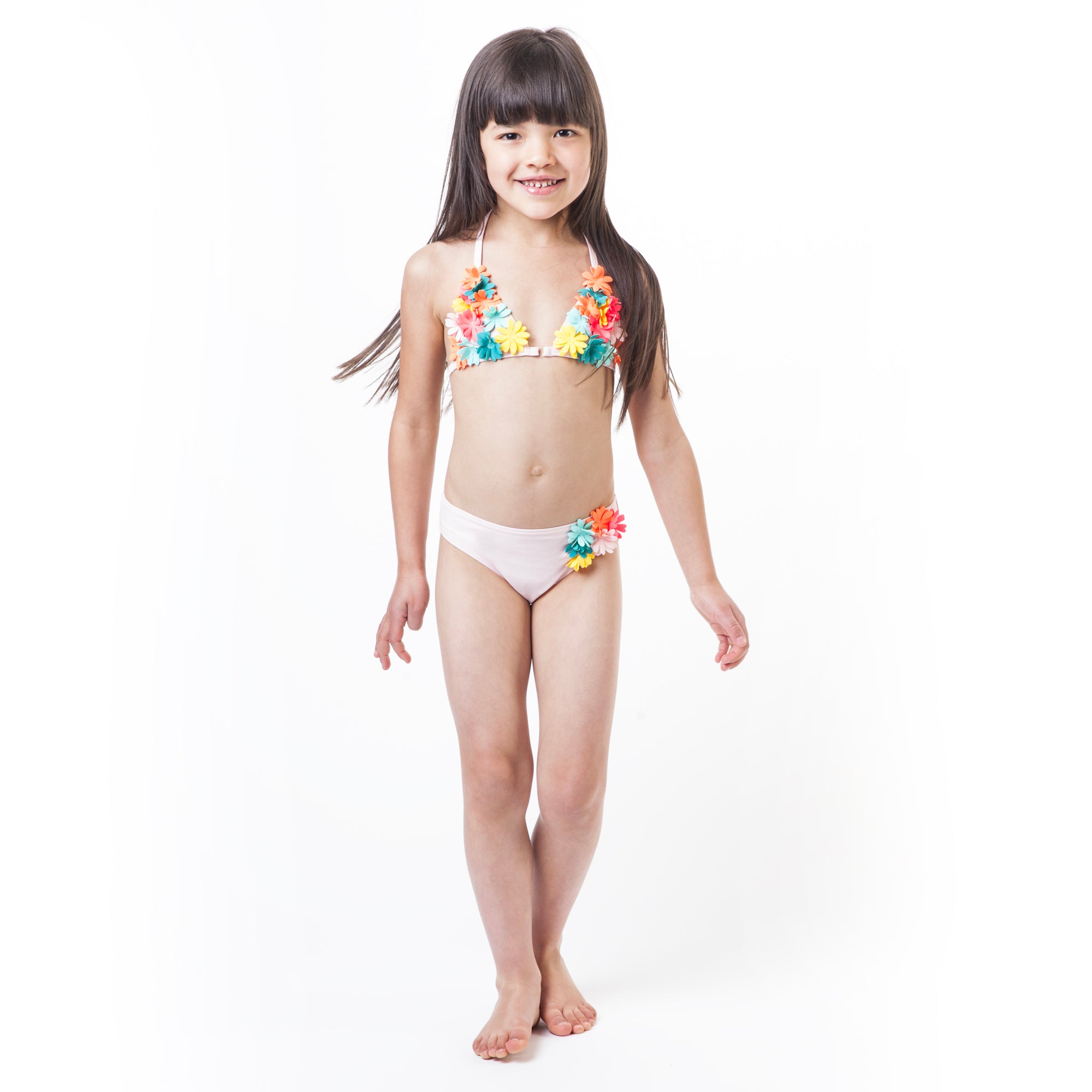 Girls Pink Nymphea Swimsuit
