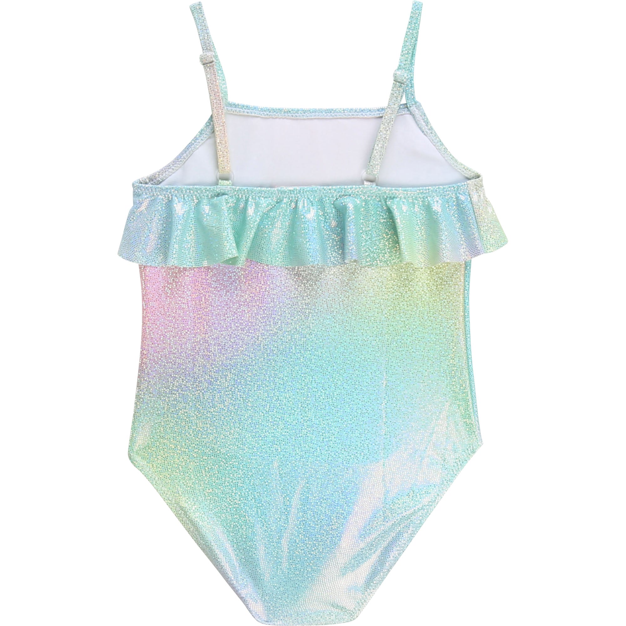 Girls Multicolor Glitter Swimsuit