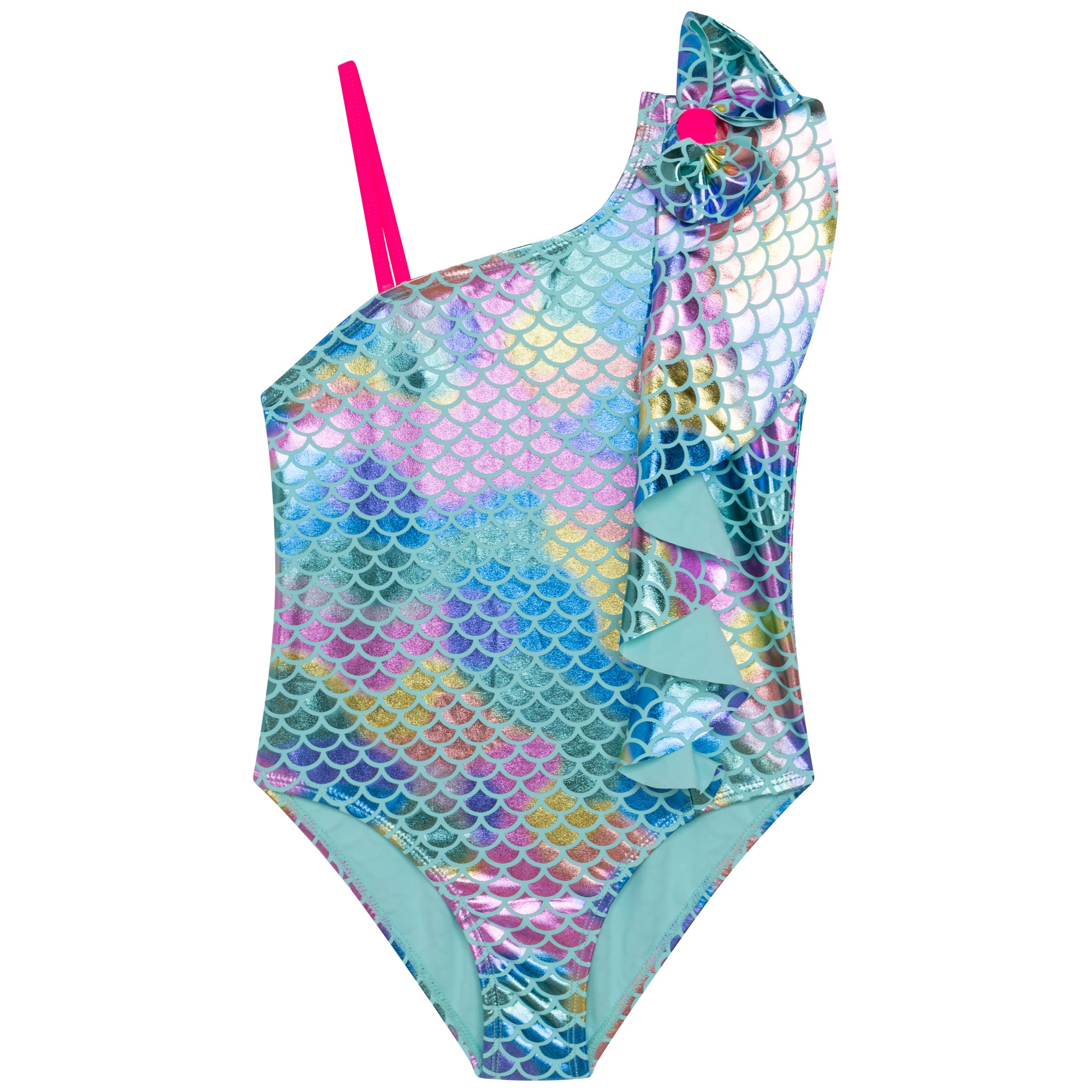 Girls Blue Gradient Swimsuit