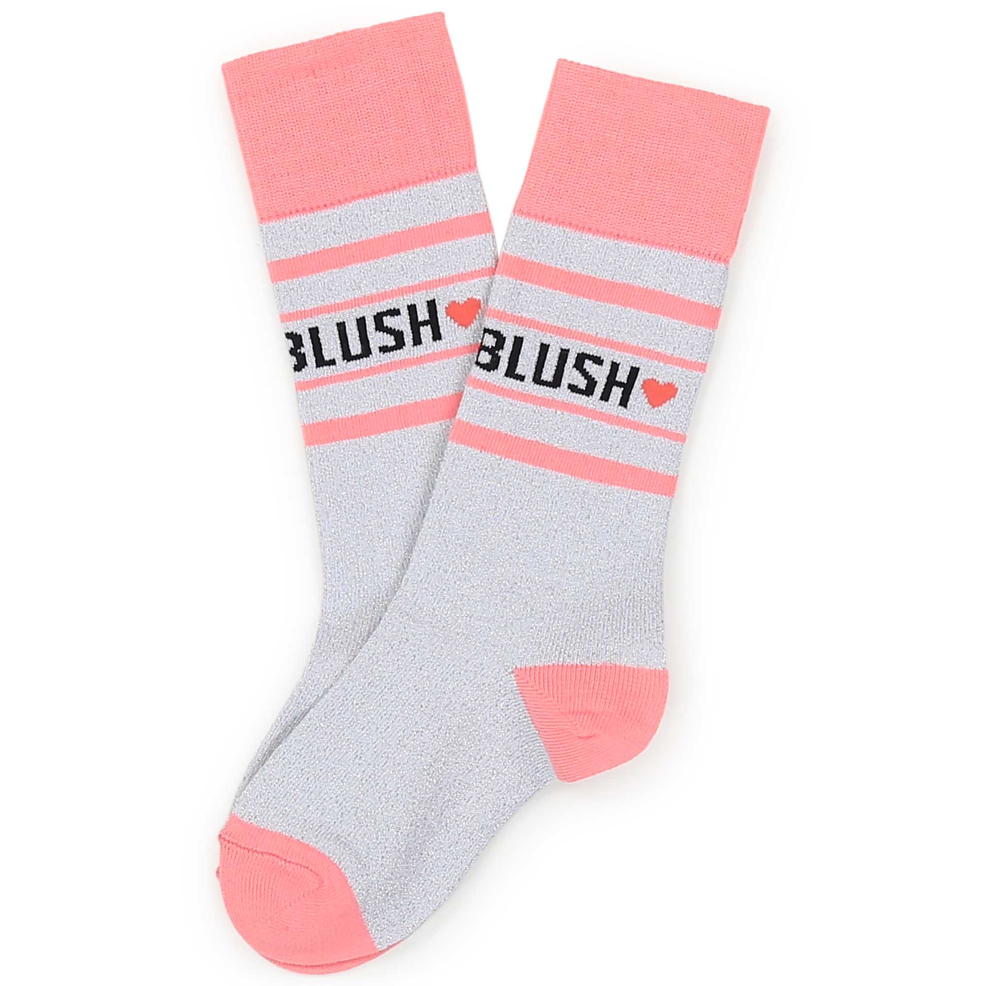 Girls Pink Logo Socks
