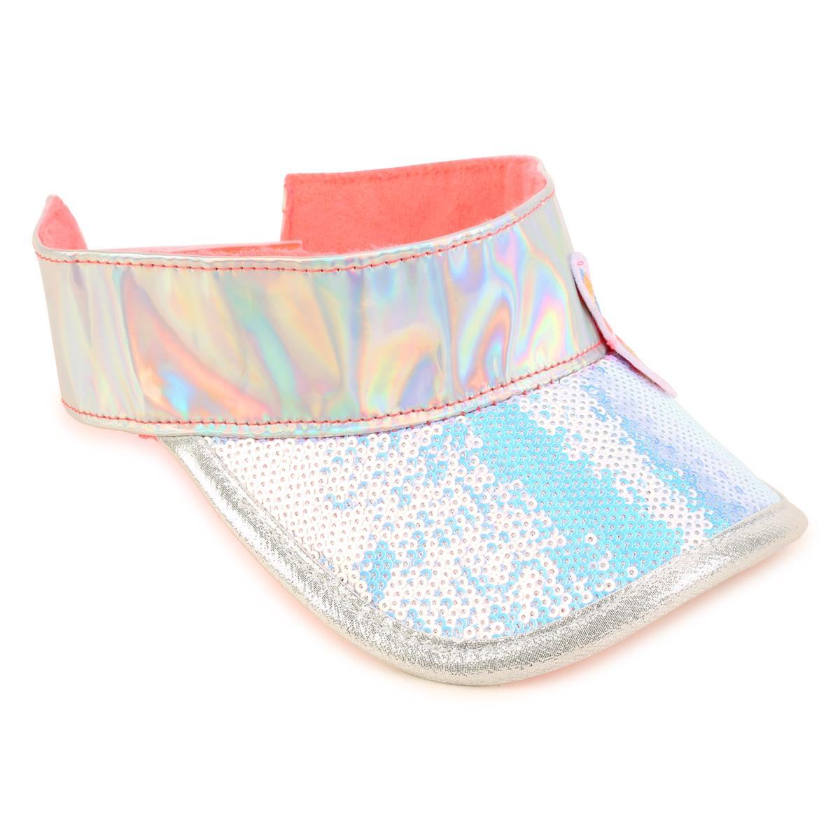 Girls Silver Sequin Sun Hat
