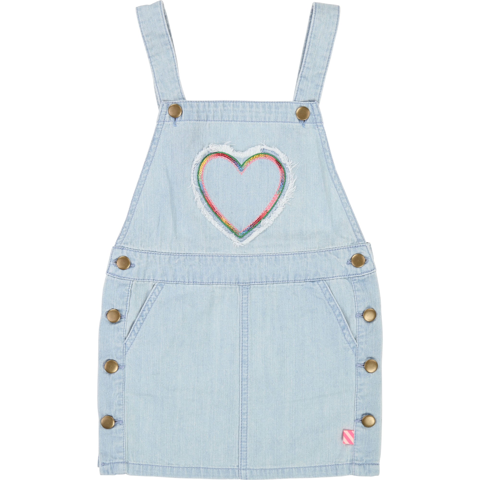 Girls Light Blue Cowboy Cotton Skirt