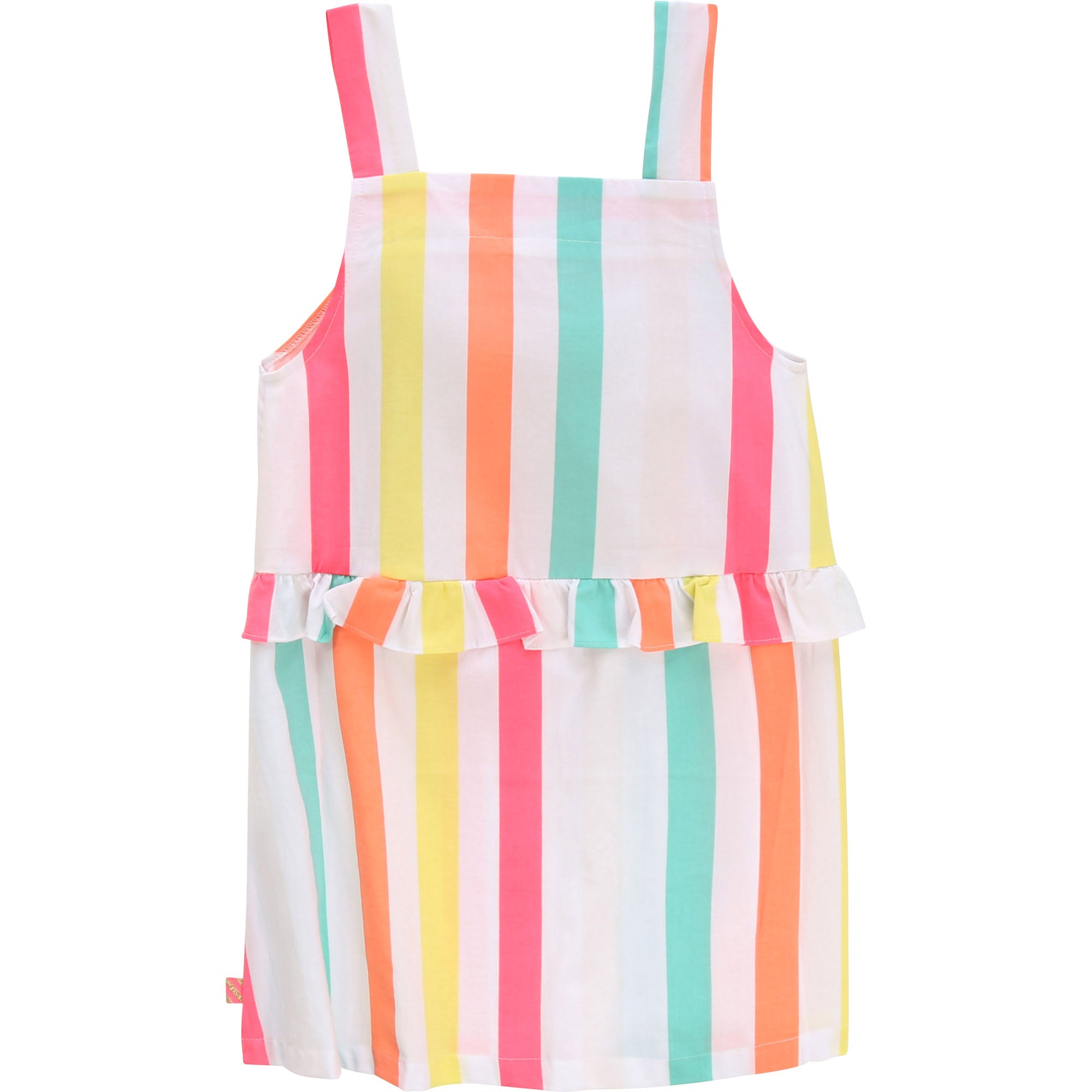 Girls Multicolor Stripe Dress