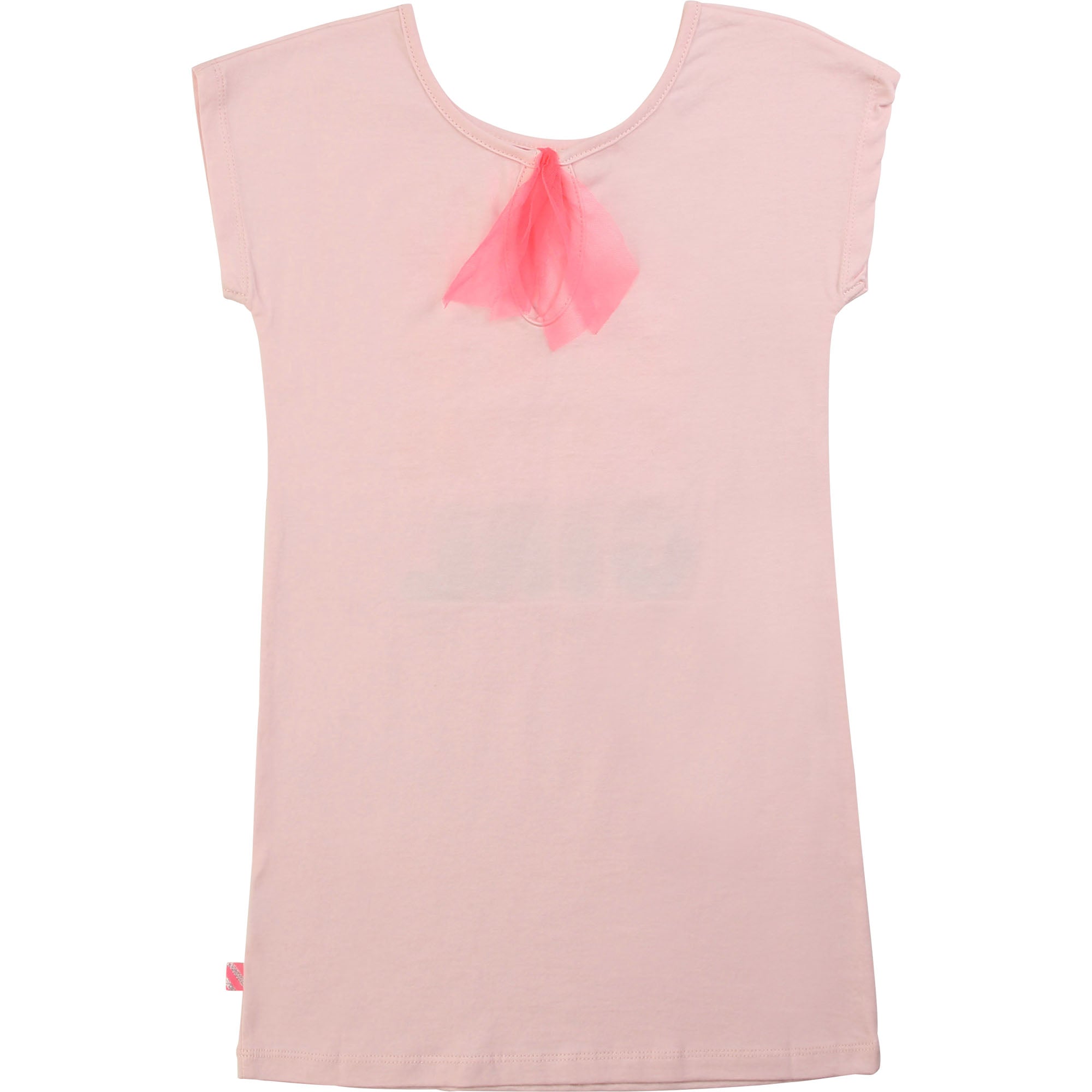 Girls Pink Logo Cotton Dress