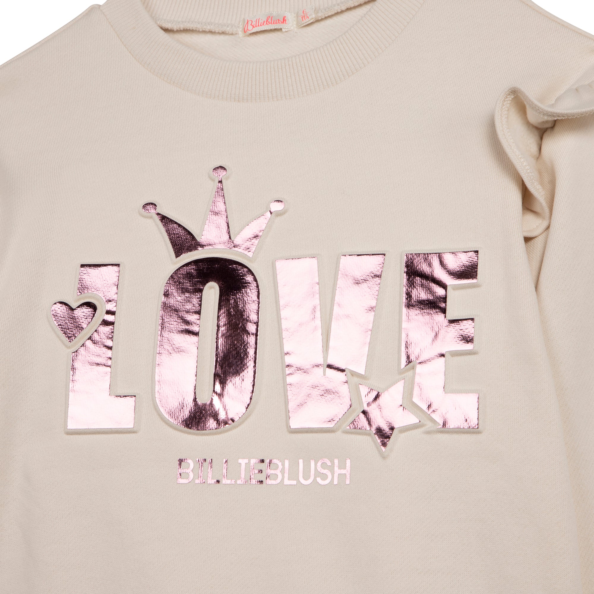 Girls Beige Printed Dress