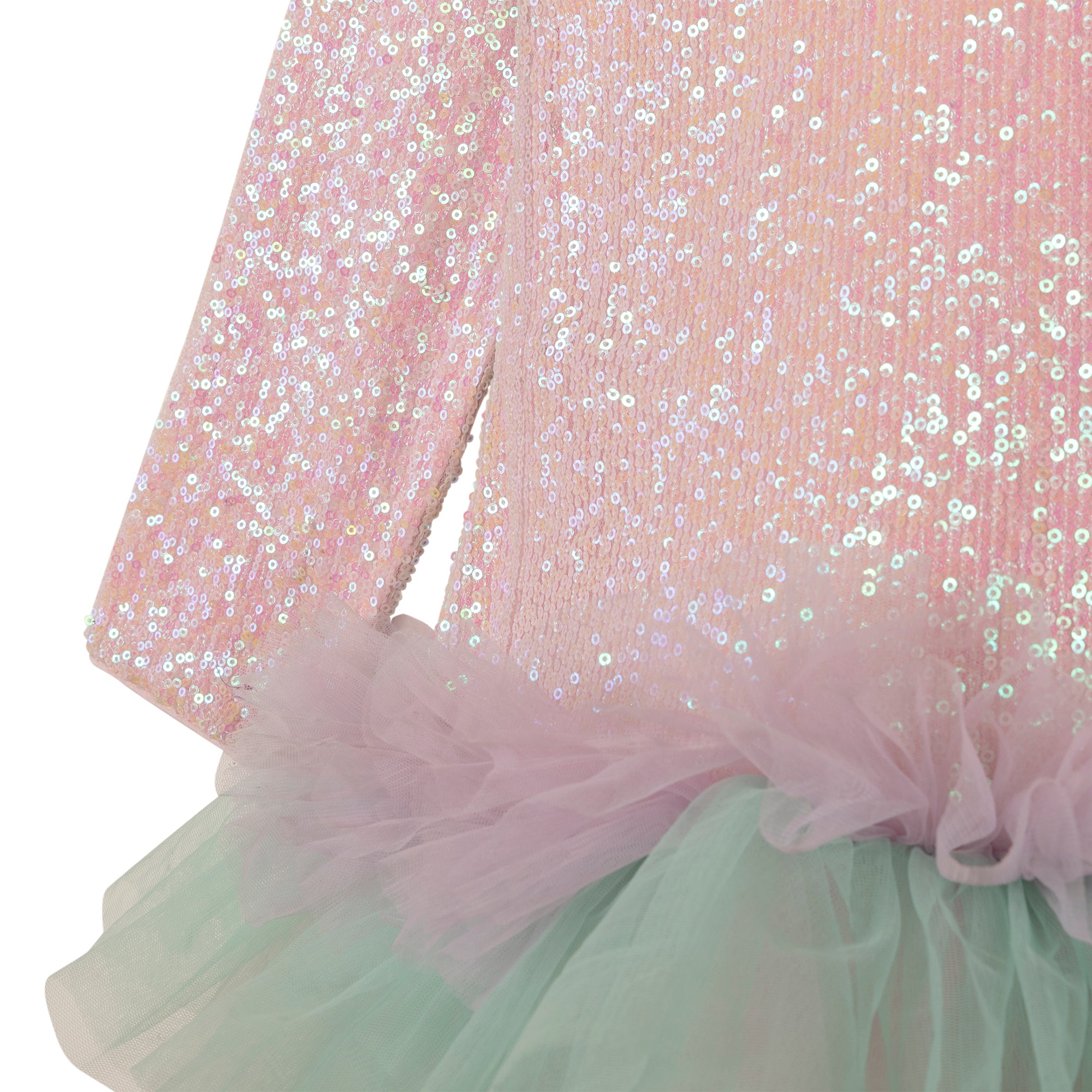 Girls Pink Glitter Dress