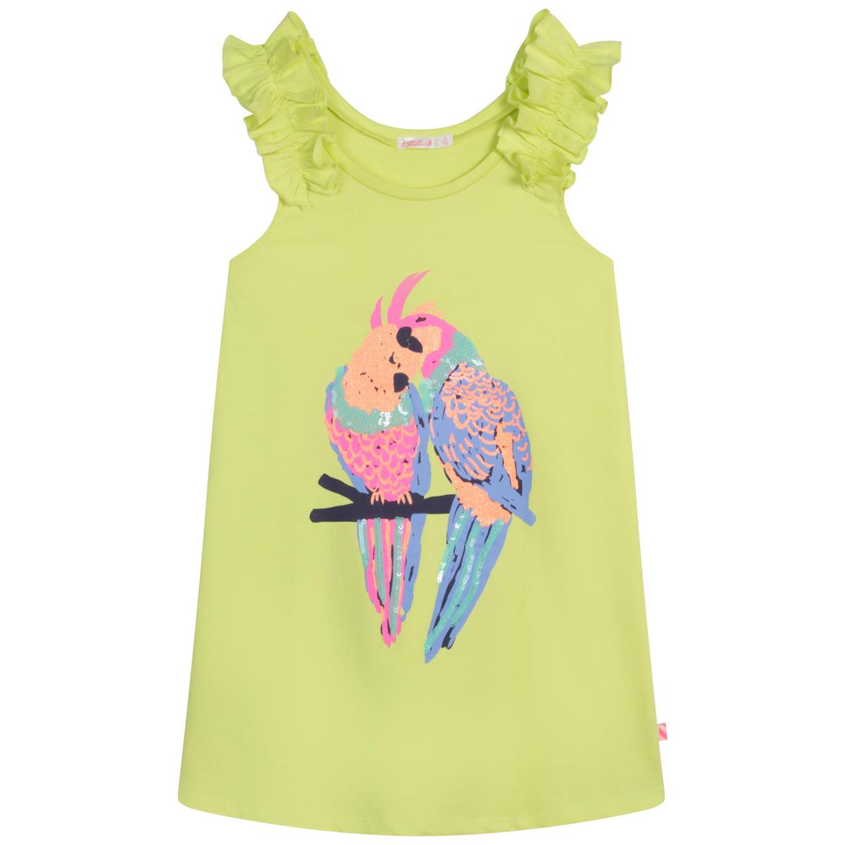 Girls Yellow Printed Dress