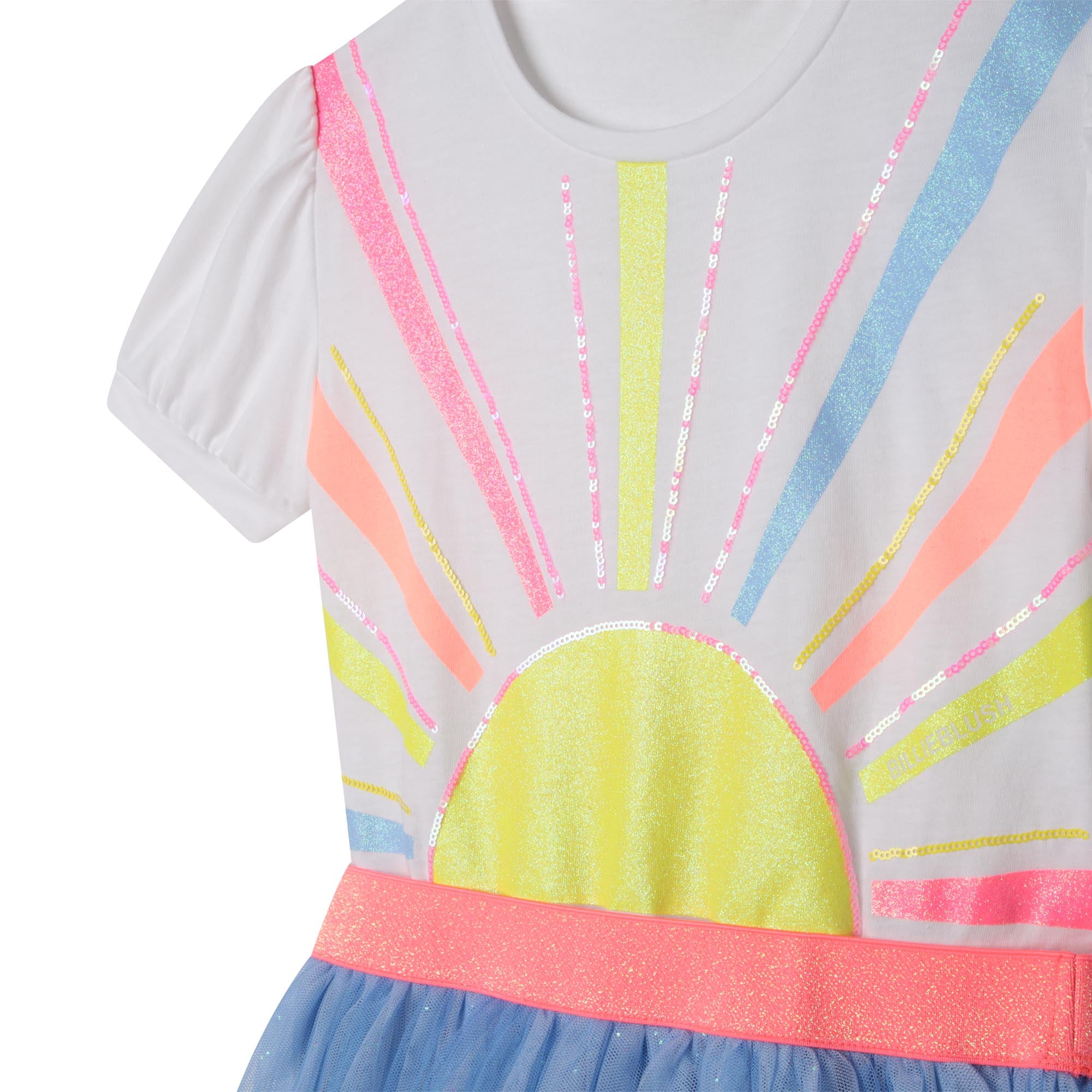 Girls White Sequin Dress